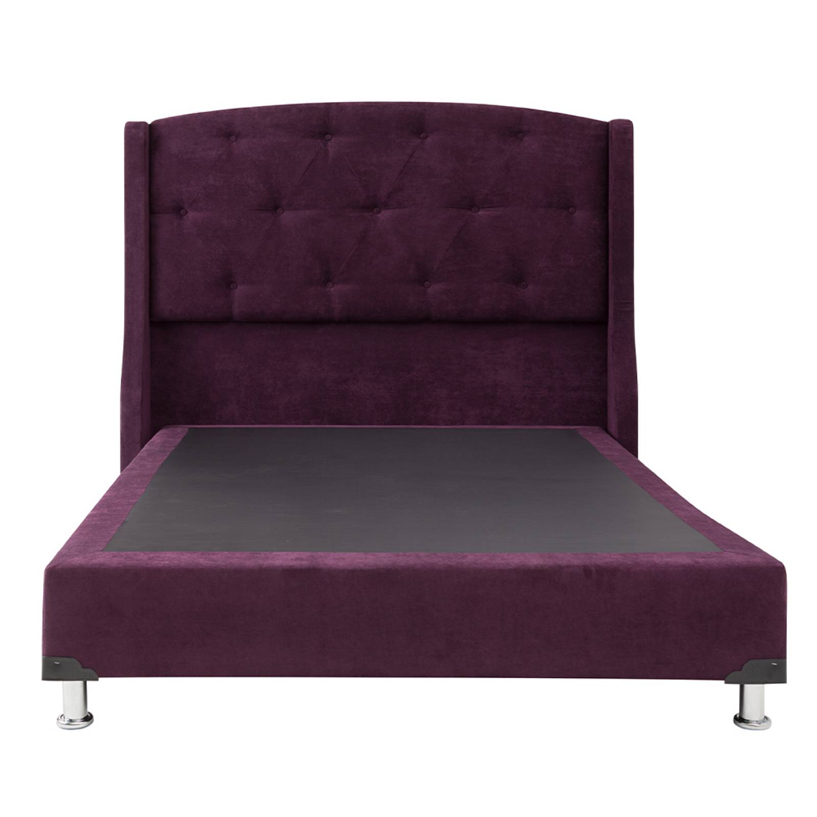 Cabecera Matrimonial Dicasa Zefyr con Box Velvet Morado