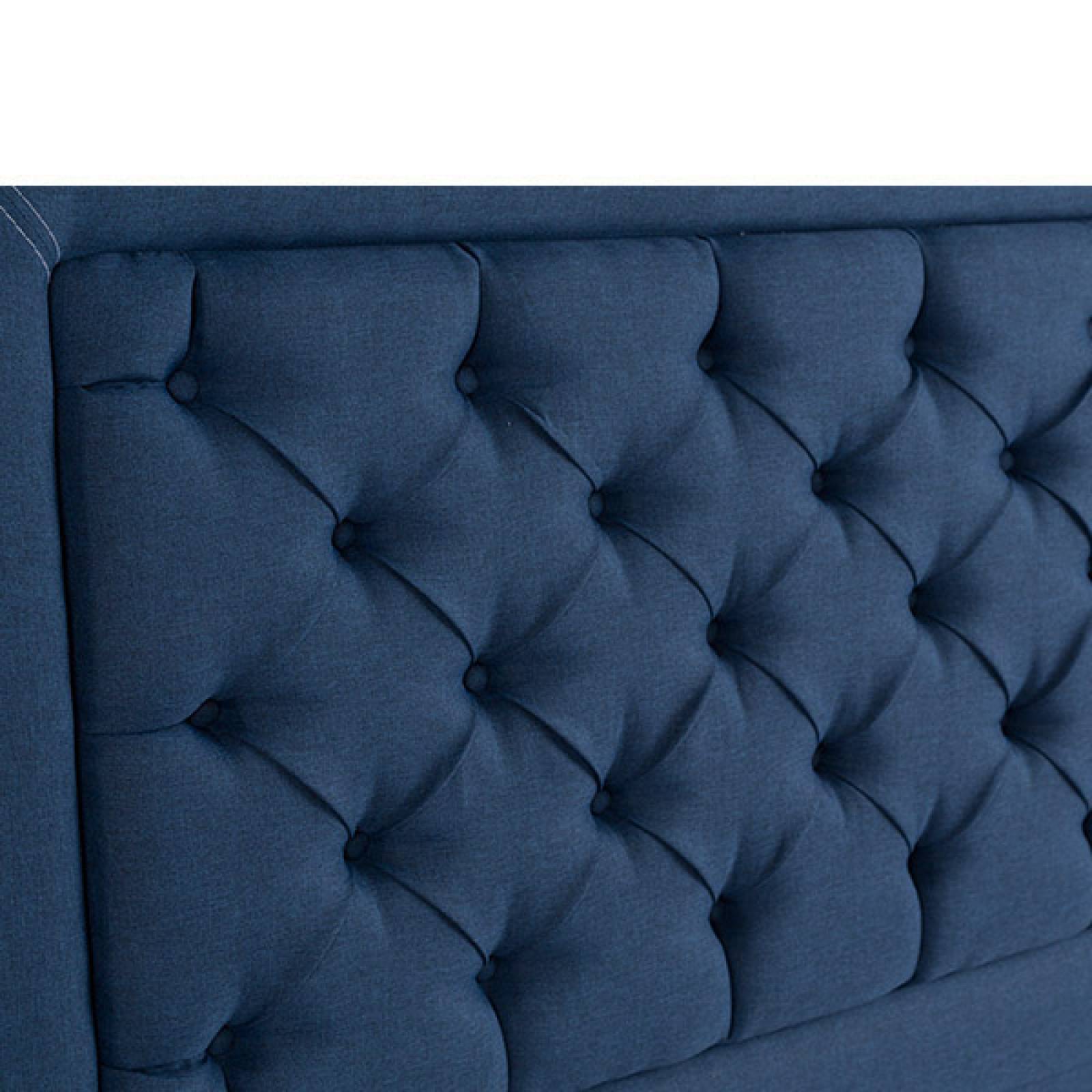 Cabecera Matrimonial Dicasa Mary Alessa Azul Marino