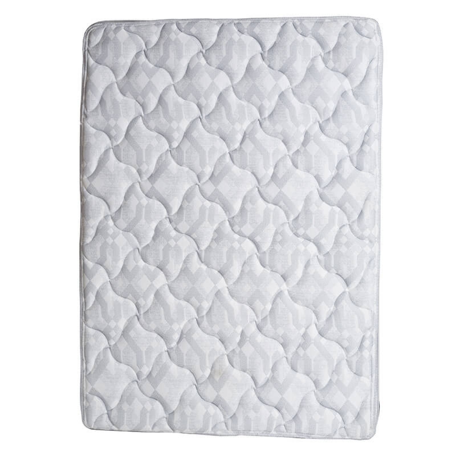 Colchón Spring Air Marte king size con box gris, protector, sábanas y almohada