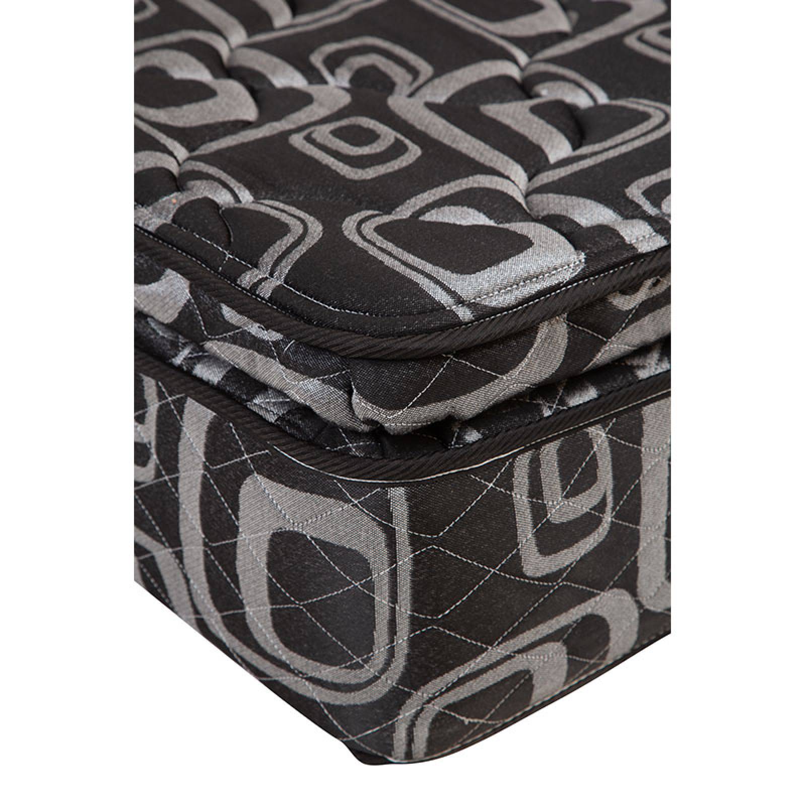 Colchón Matrimonial Spring Air Morgan Con Cabecera Dicasa Mary Negro
