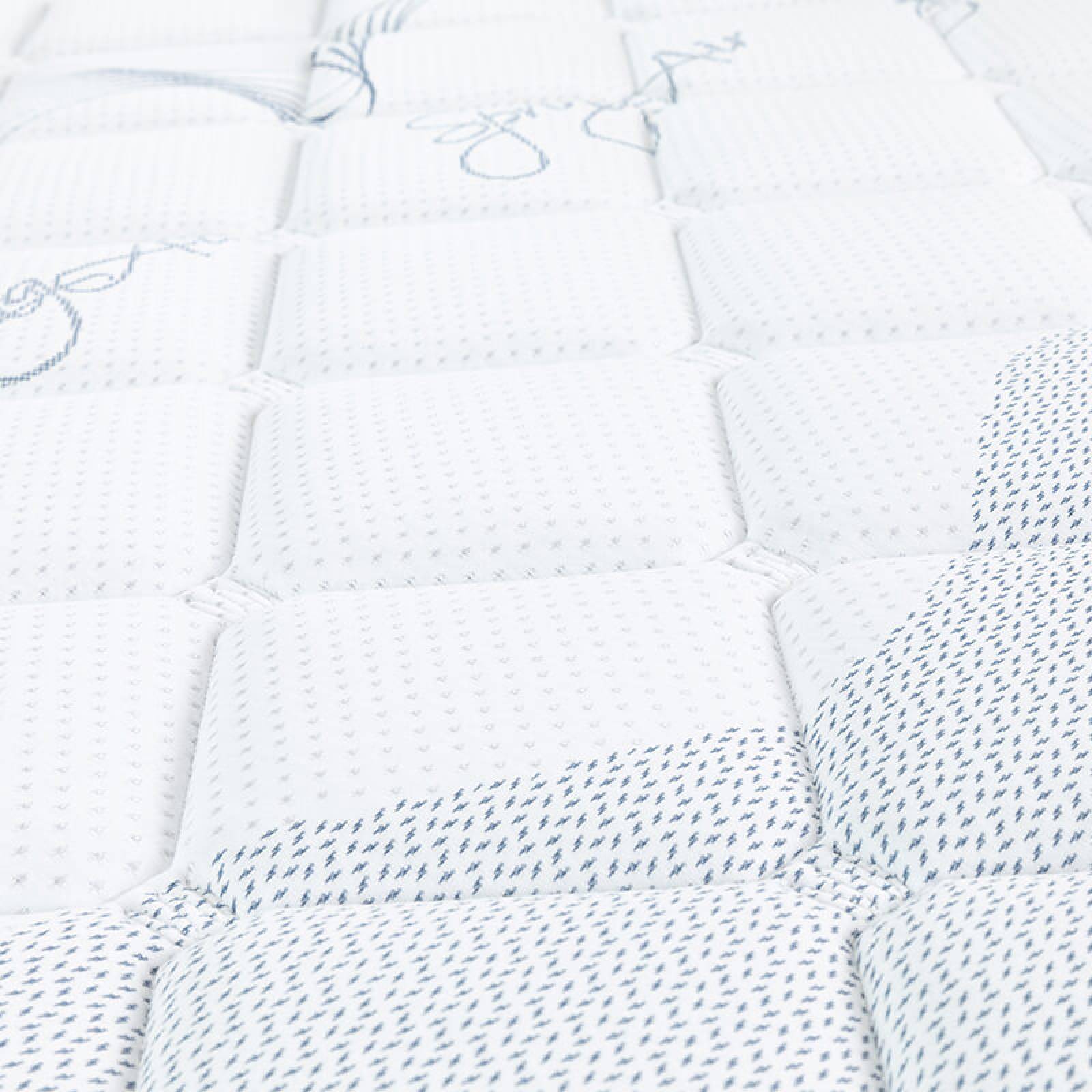 Colchón Matrimonial Spring Air Monaco con Almohada One, Sábanas, Protector y Edredon Verona