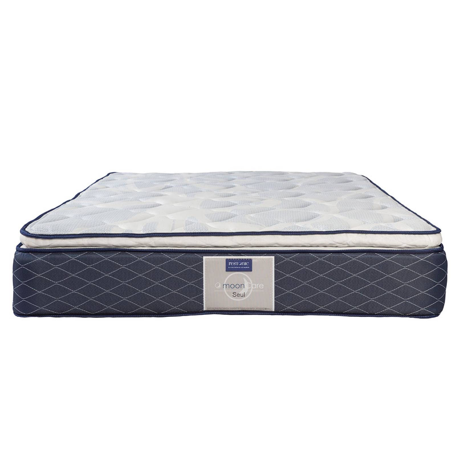 Colchón Matrimonial Restonic Seul con Sábanas y Protector