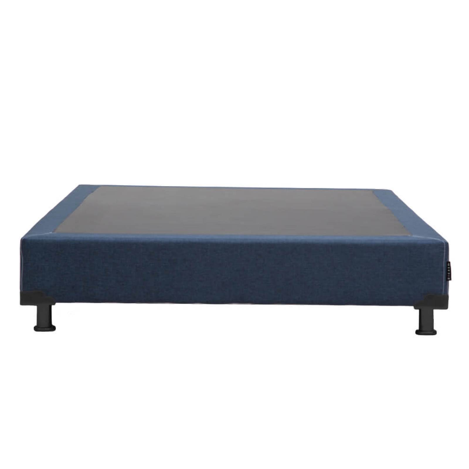 Colchón King Size Spring Air Monaco con Box Azul, 2 Almohadas y Edredon.