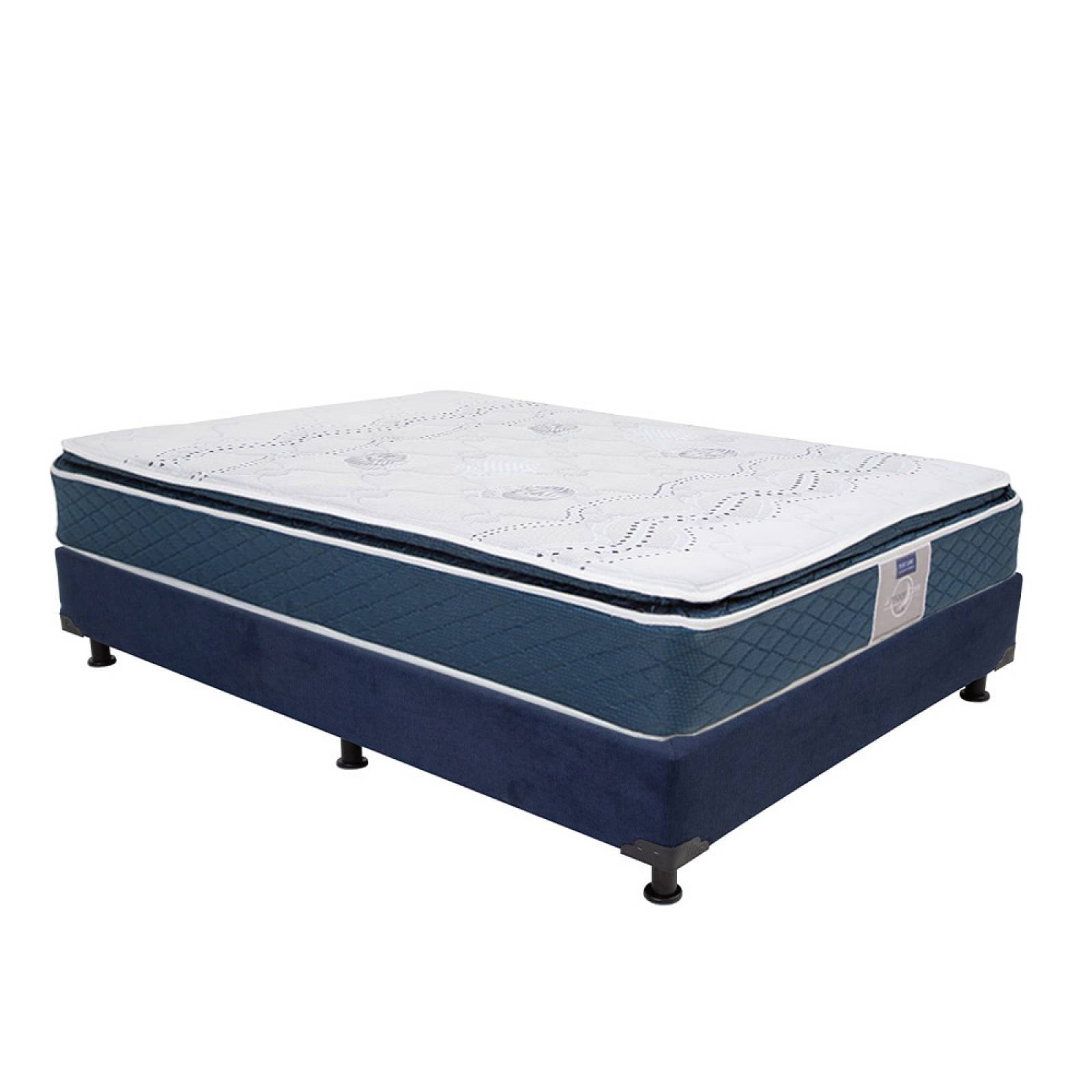Colchón Matrimonial Restonic Trust con Box  y Almohada 2 Pack