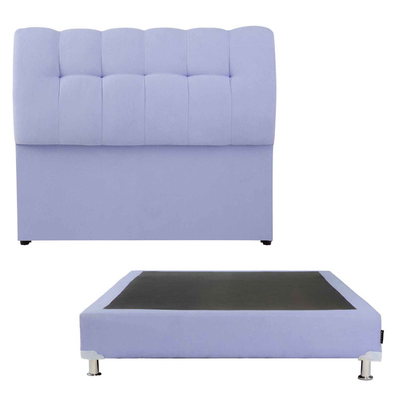 Cabecera matrimonial Dicasa Nube con Box color lila