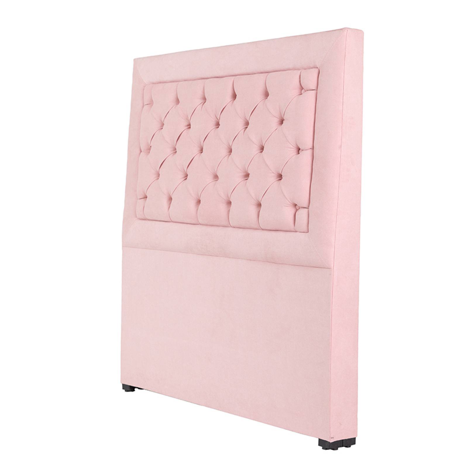 Colchon Matrimonial Spring Air Morgan Con Cabecera Mary y Box Pink