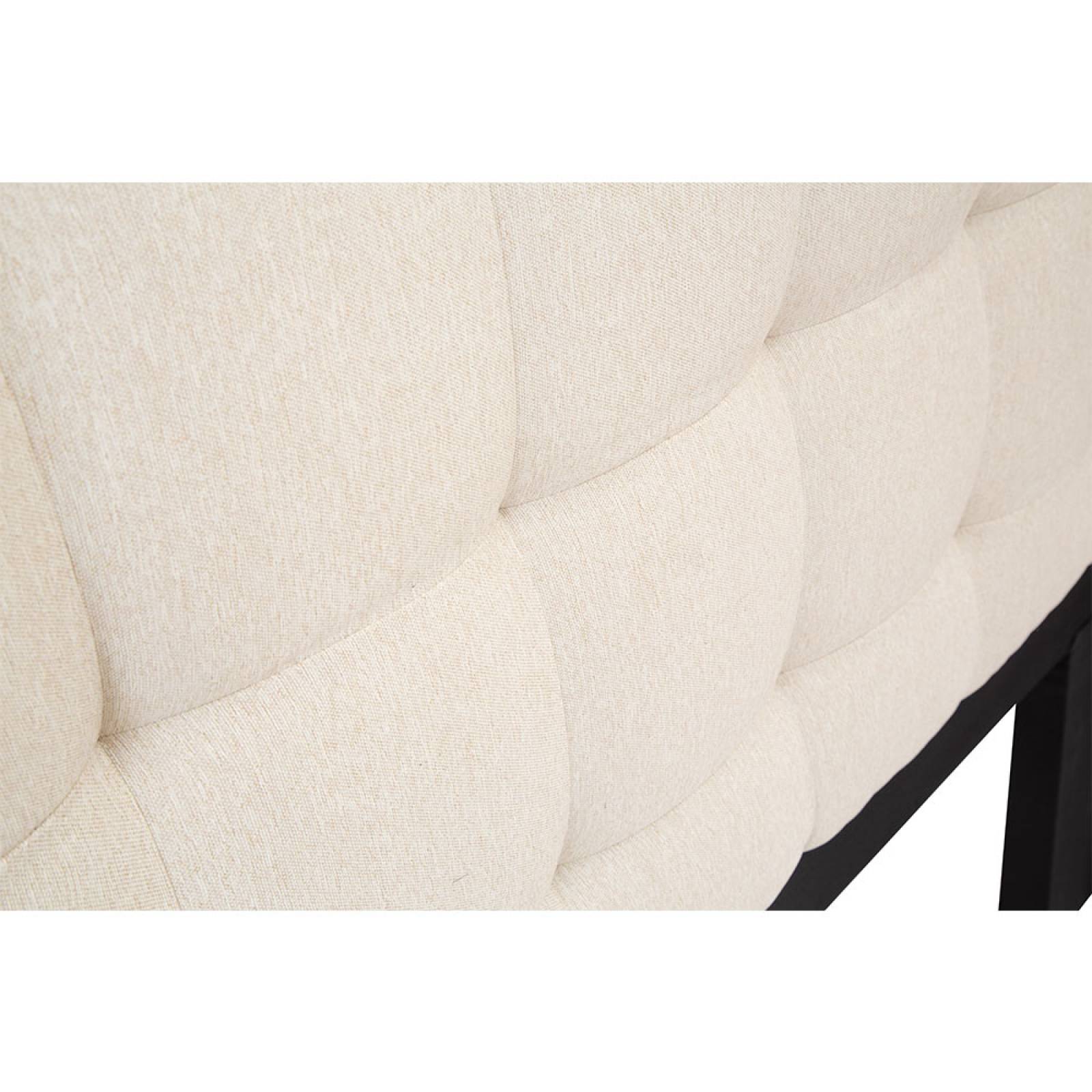Colchon Matrimonial Restonic Trust Con Cabecera Titan y Box Gris Beige