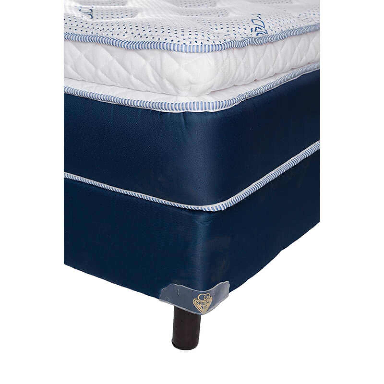 Colchon Individual Spring Air Edition Con Box Azul