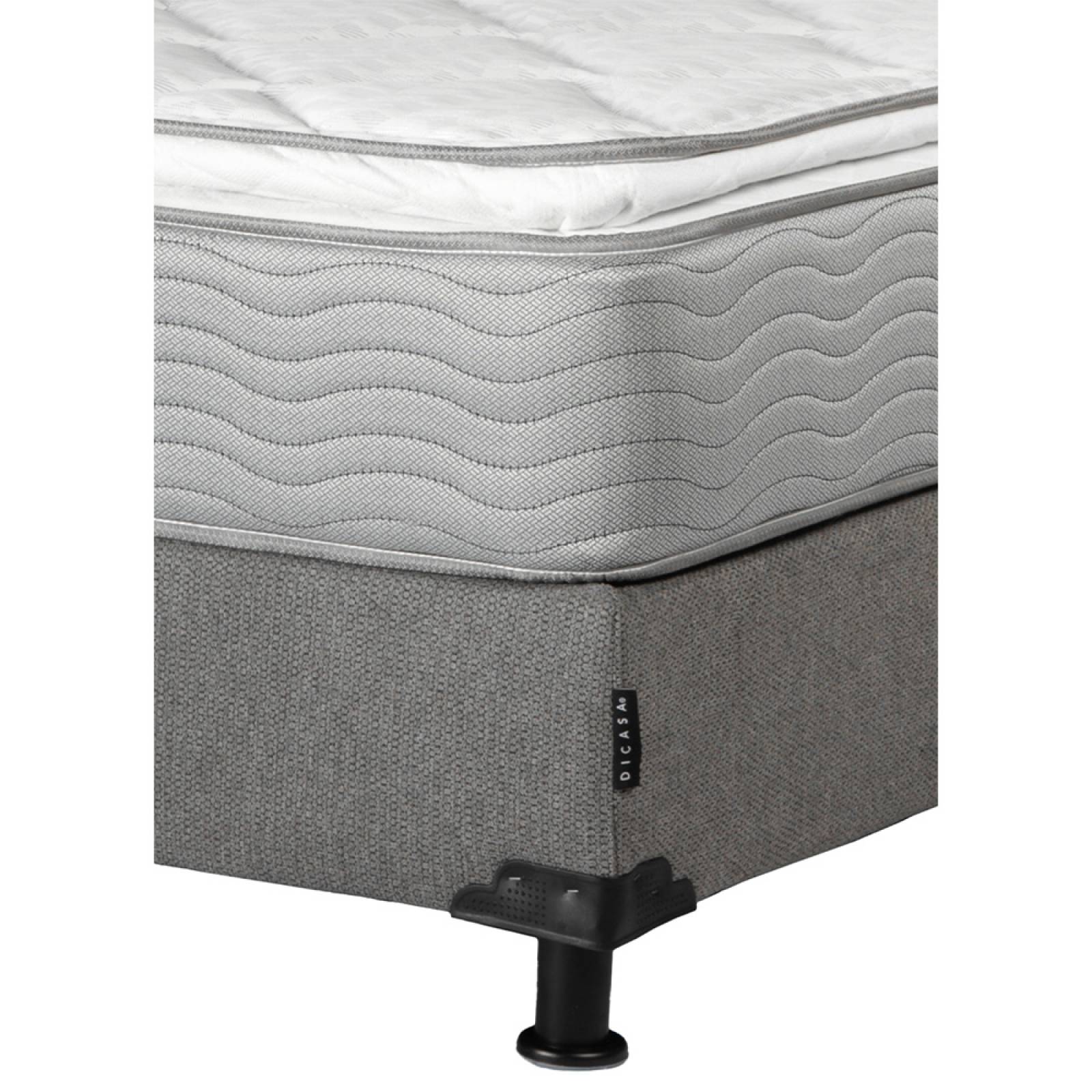 Colchon Matrimonial Dicasa Cupra Con Box Plata y Protector