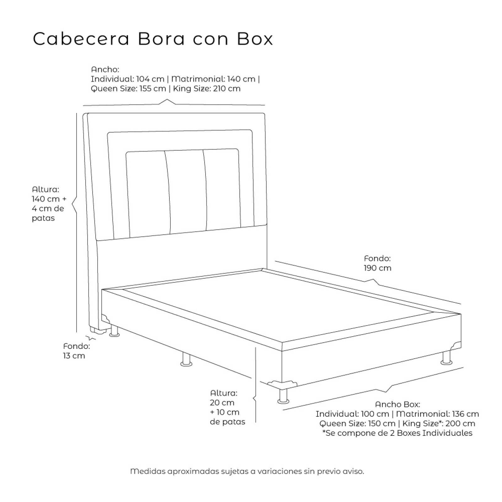 Colchon Matrimonial Restonic Trust Con Cabecera Bora y Box Rojo Con Gris