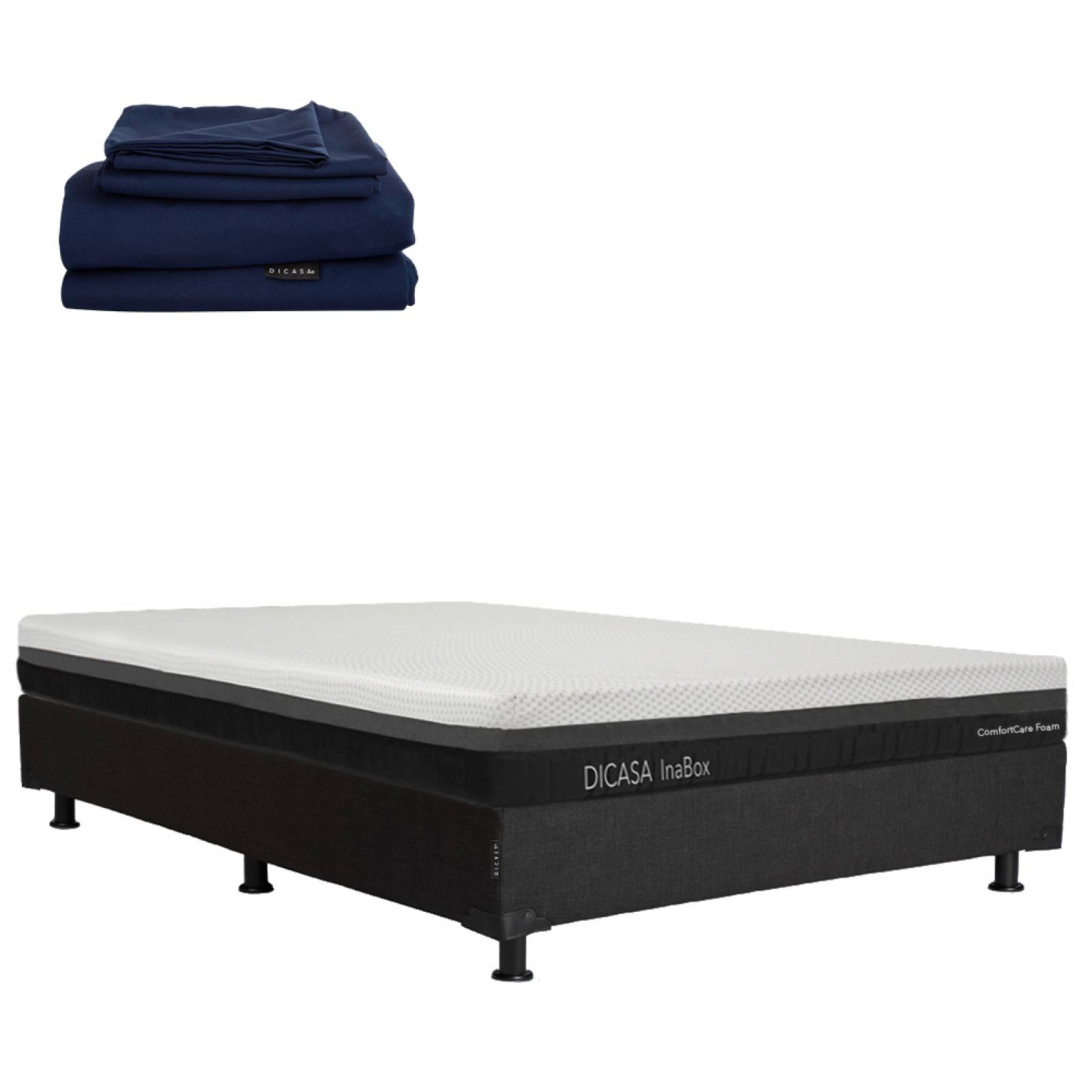 Fundas Colchón Algodón Sábana Bajera Ajustable Vency - Algodón 100% Punto Premium - 140x200 Cm Blanco - Altura 35 Cm Ropa Cama Premium