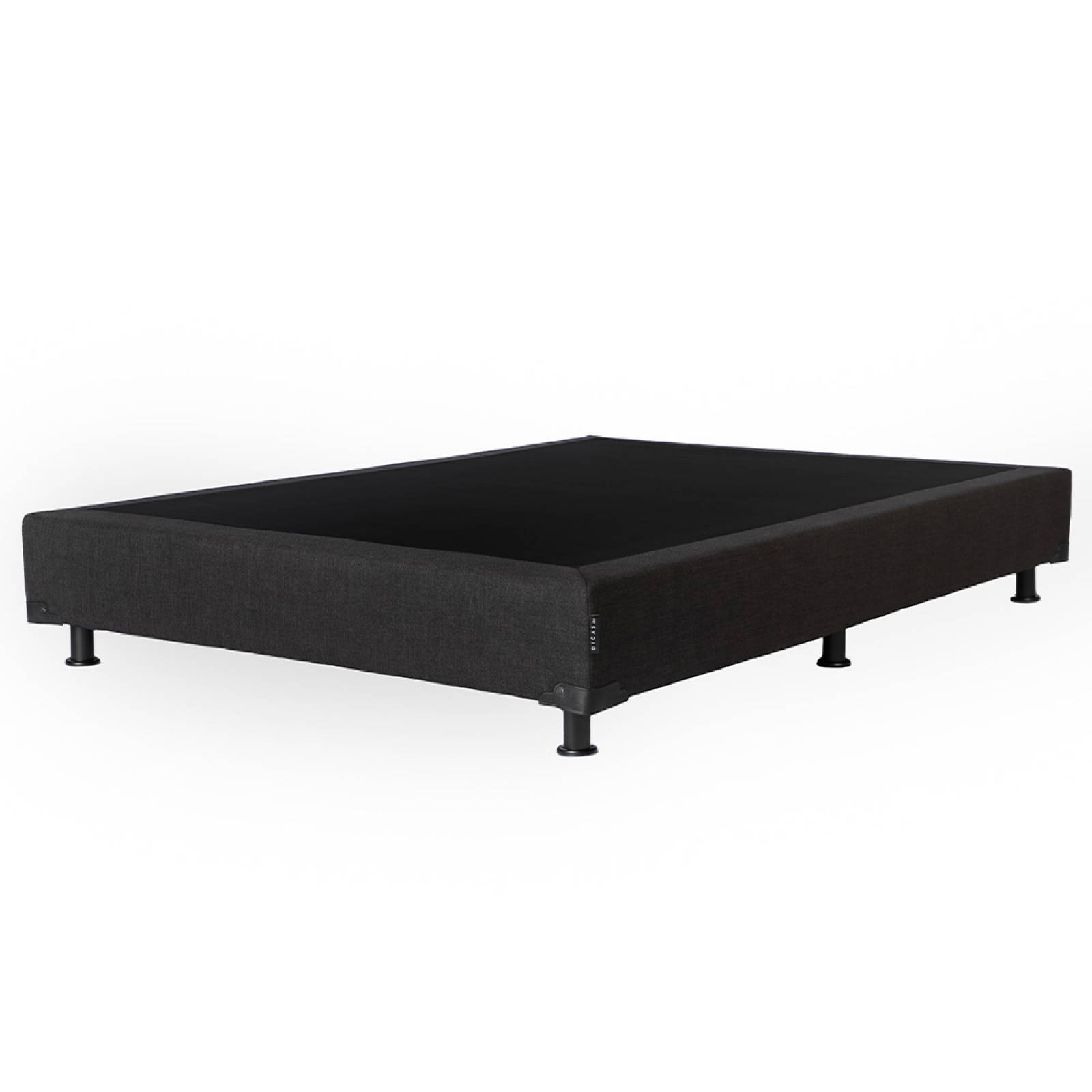 Colchon Matrimonial InaBox Con Box Negro y Sabanas Softy.
