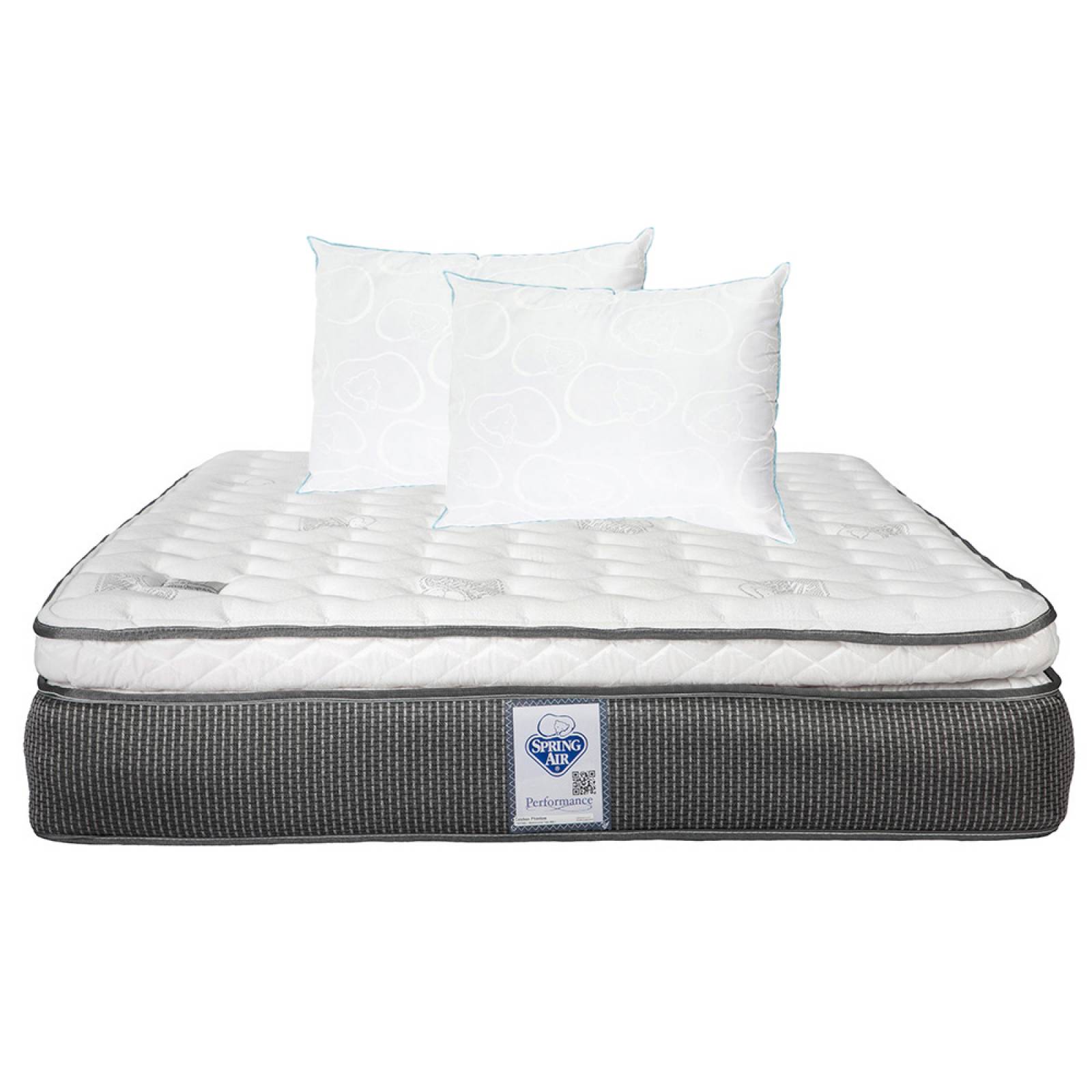 Colchon Queen Size Spring Air Phantom Con 2 Almohadas Osos