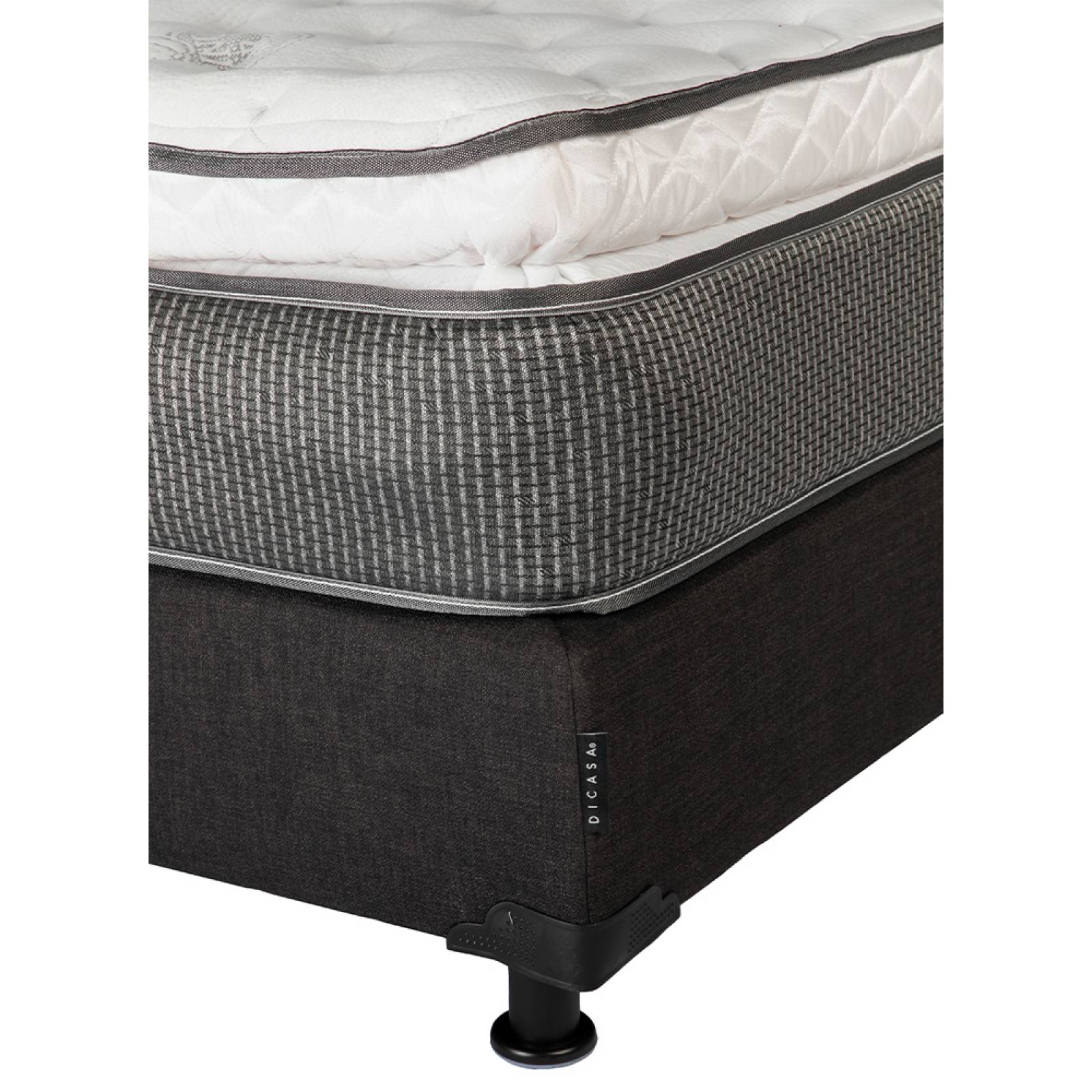 Colchon Queen Size Spring Air Phantom Con Box Negro, Almohada One y Sabanas Softy