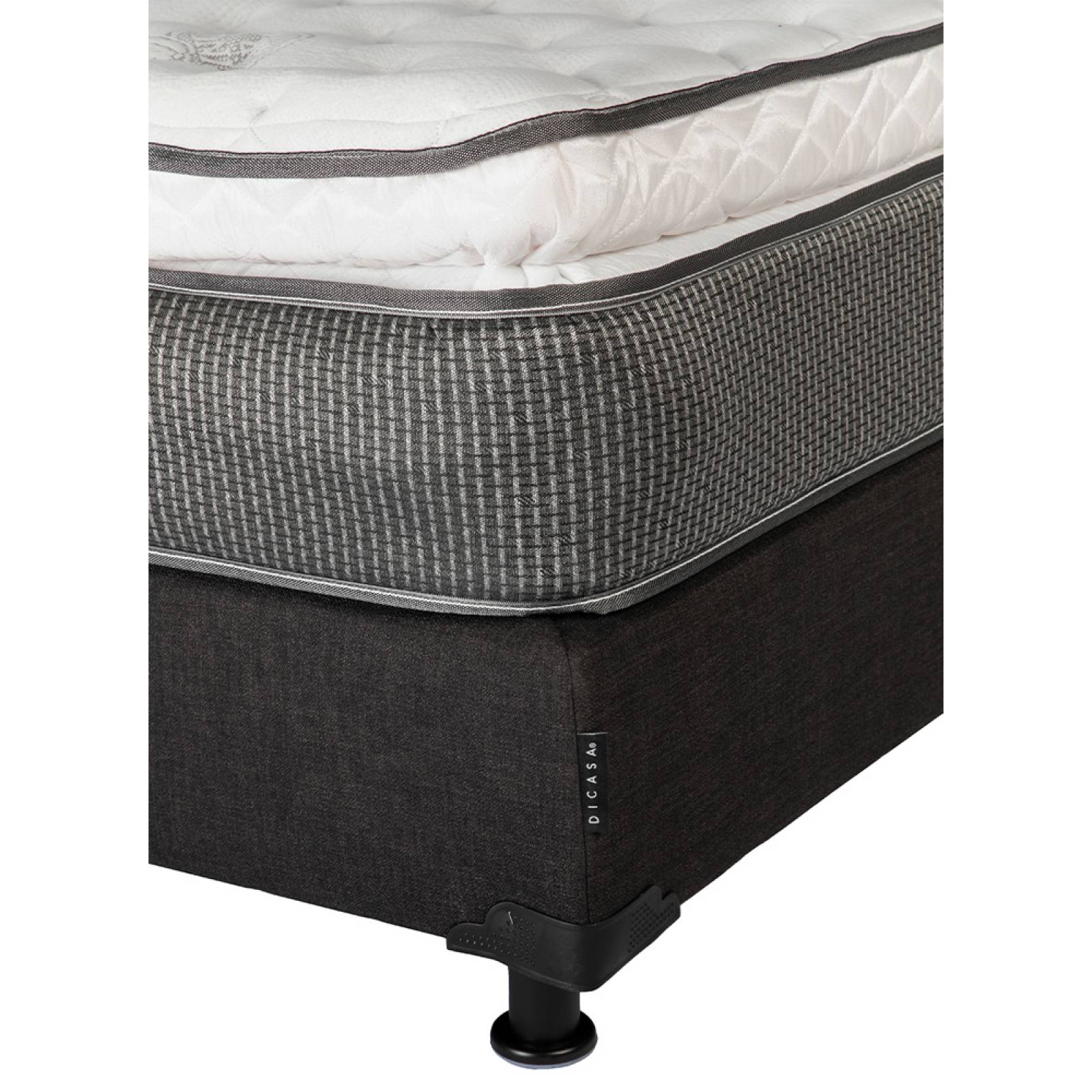 Colchon Queen Size Spring Air Phantom Con Box Negro y Protector