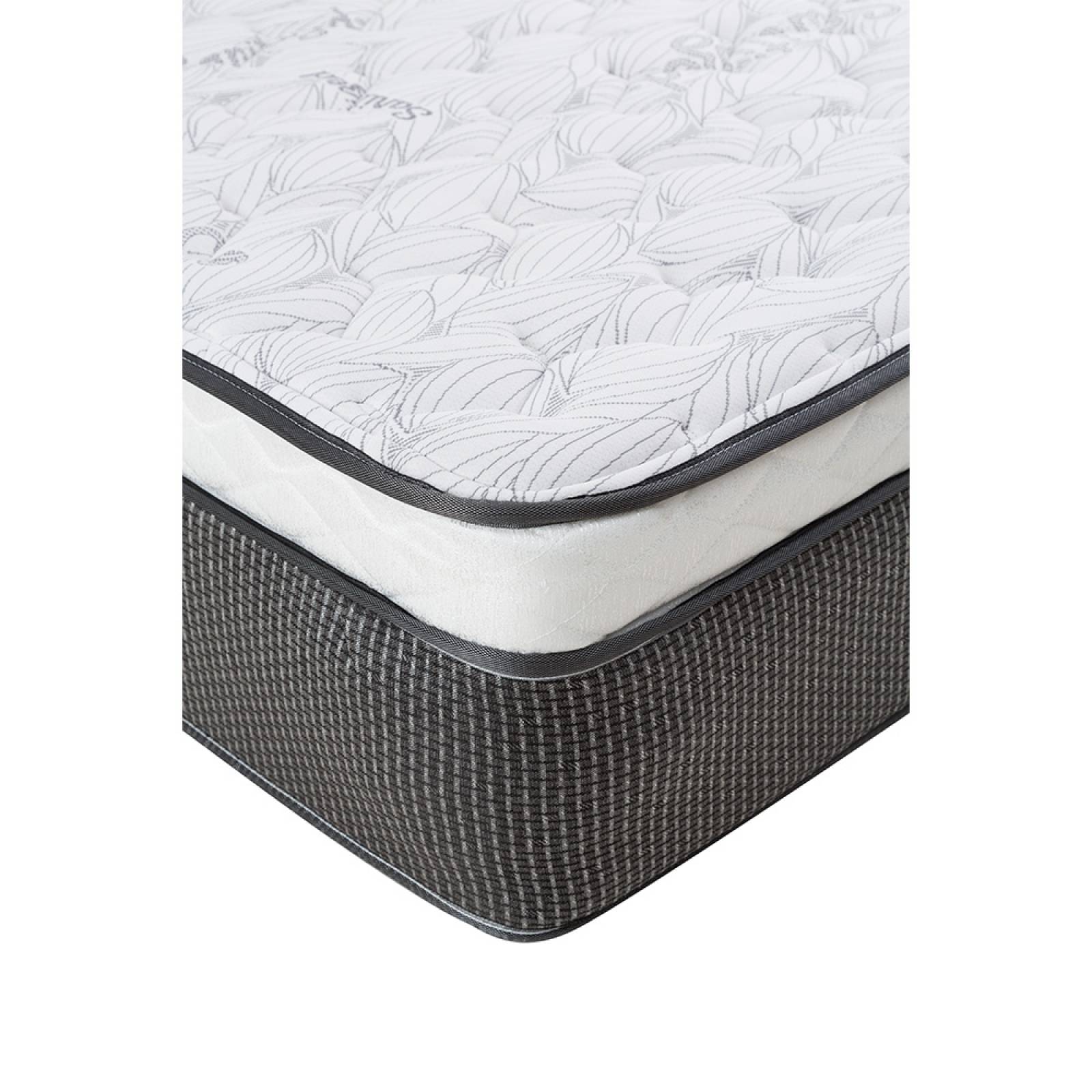 Colchón Spring Air King Size LeMans Con Almohada Oso, Protector y Sabanas