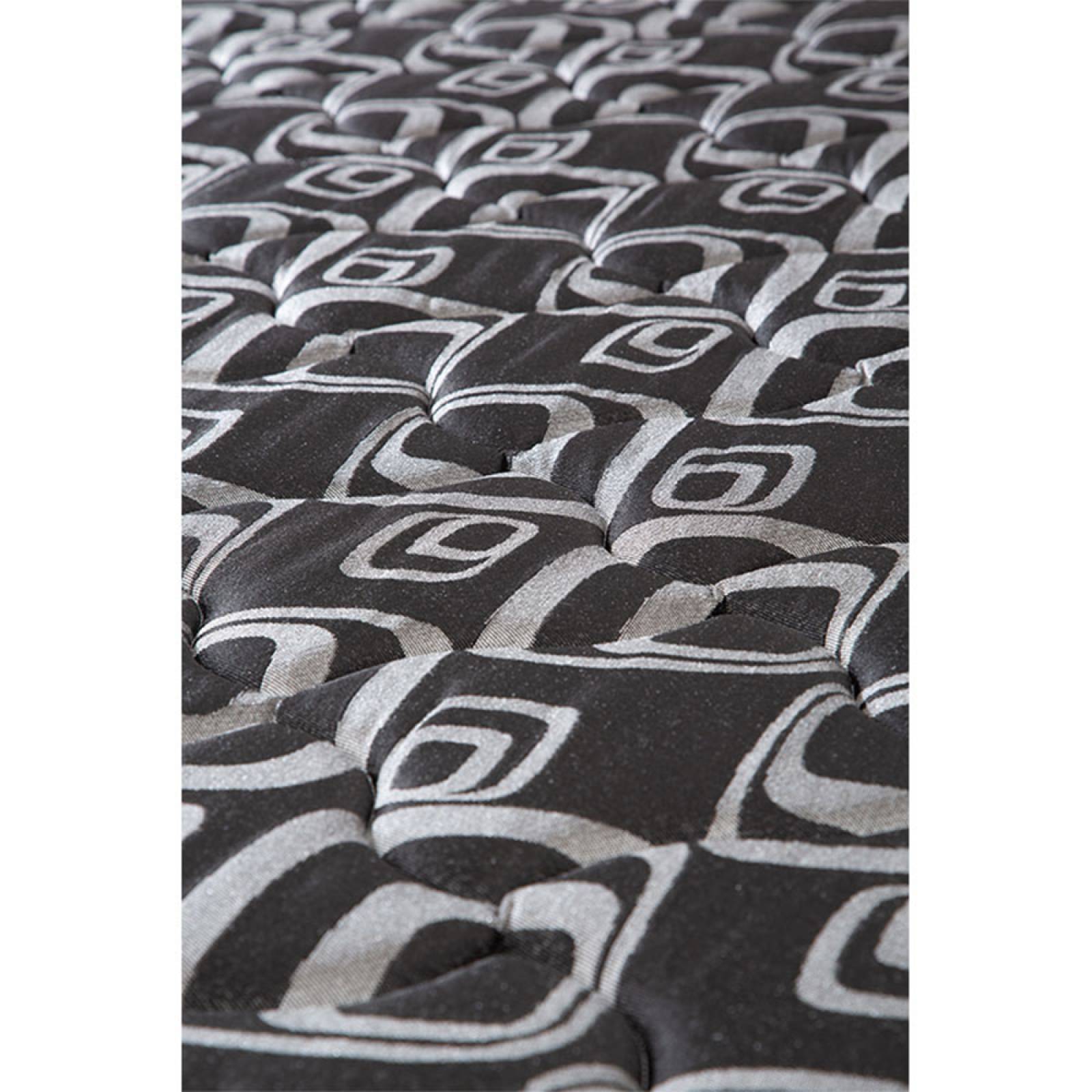 Colchón Matrimonial Spring Air Morgan con Base Cama Dicasa Orleans Gris