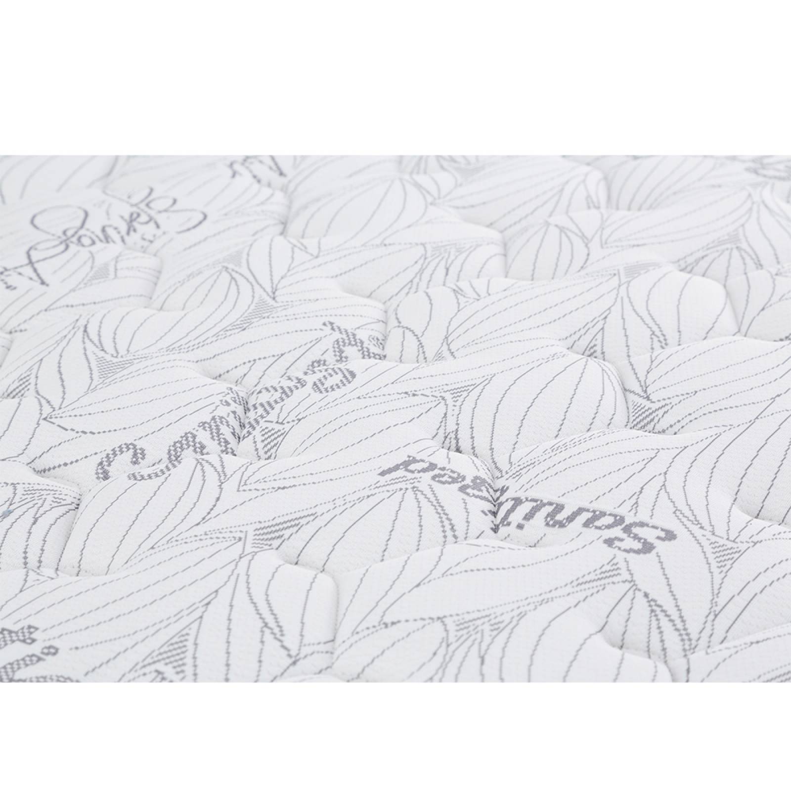 Colchón Matrimonial Spring Air Le Mans con Base Cama Dicasa Colt Beige Claro
