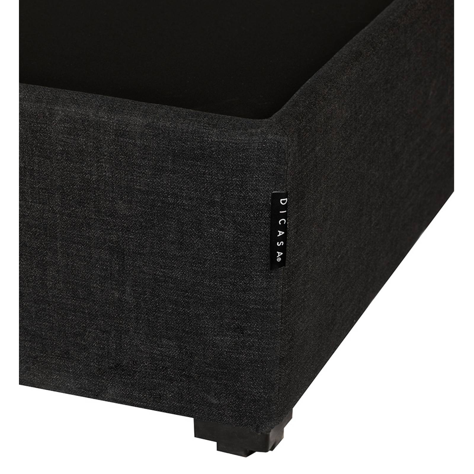 Base Cama Queen Size Dicasa Belt Negro.