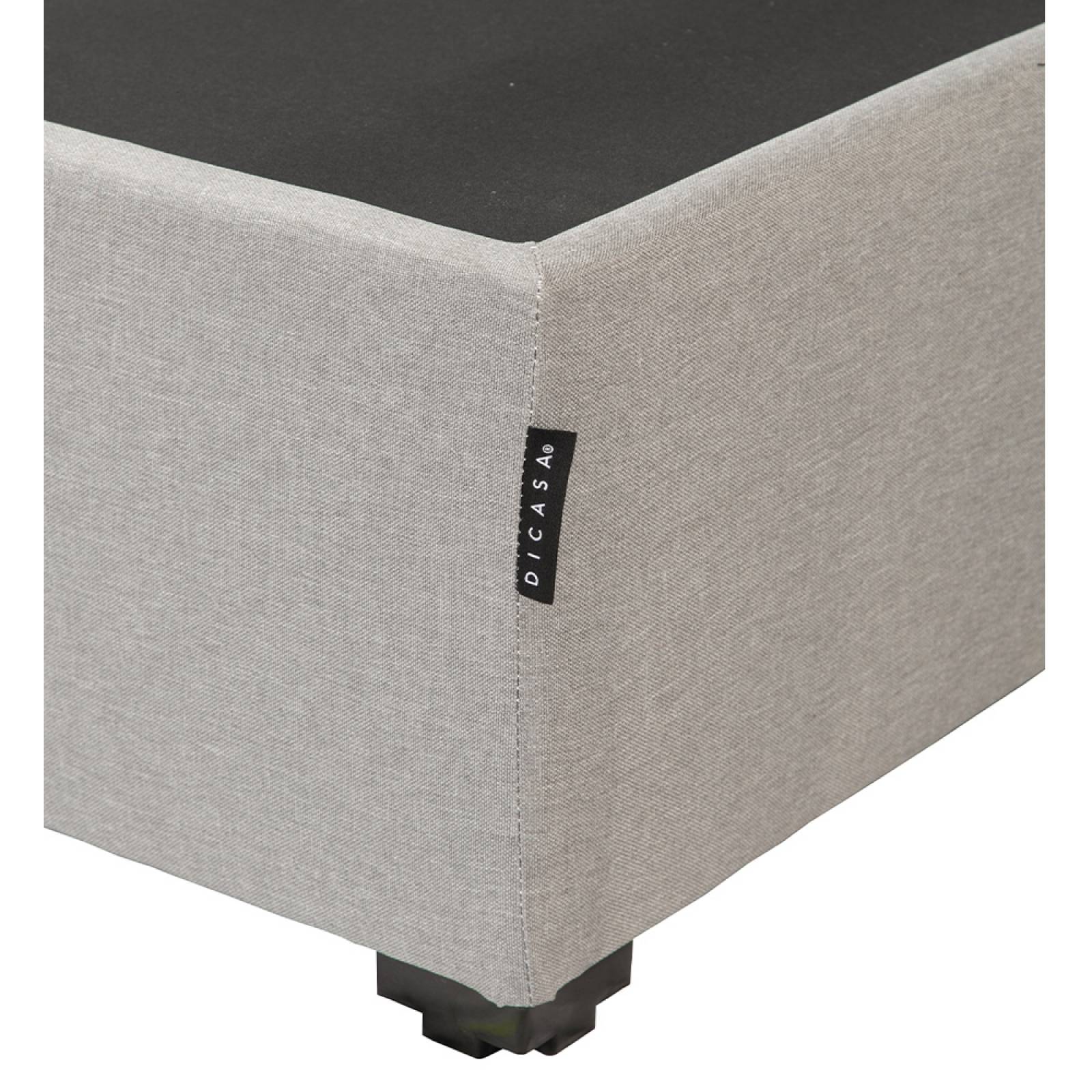 Base Cama Individual Dicasa Kuant Gris