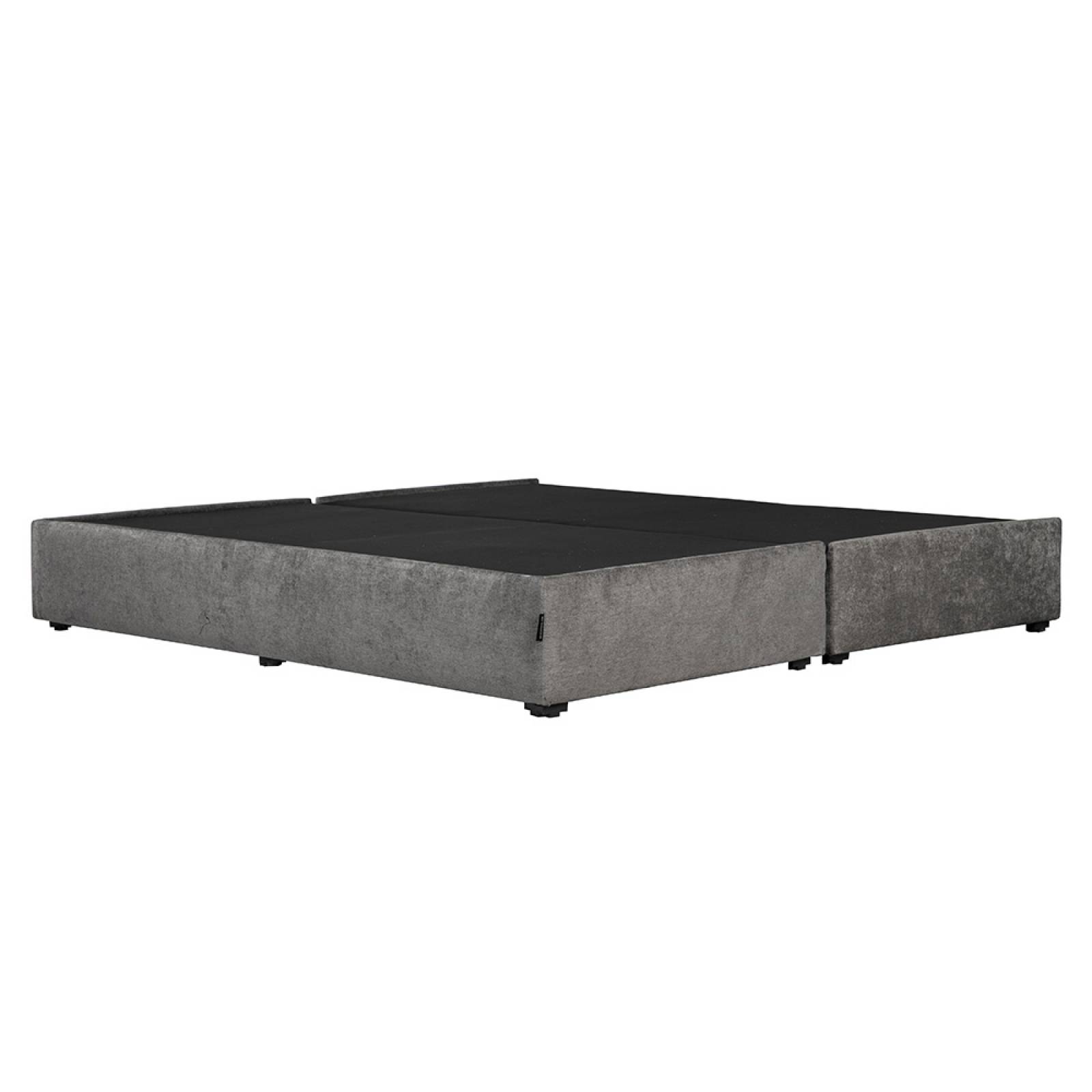 Base Cama King Size Dicasa Nizzo Gris Oscuro