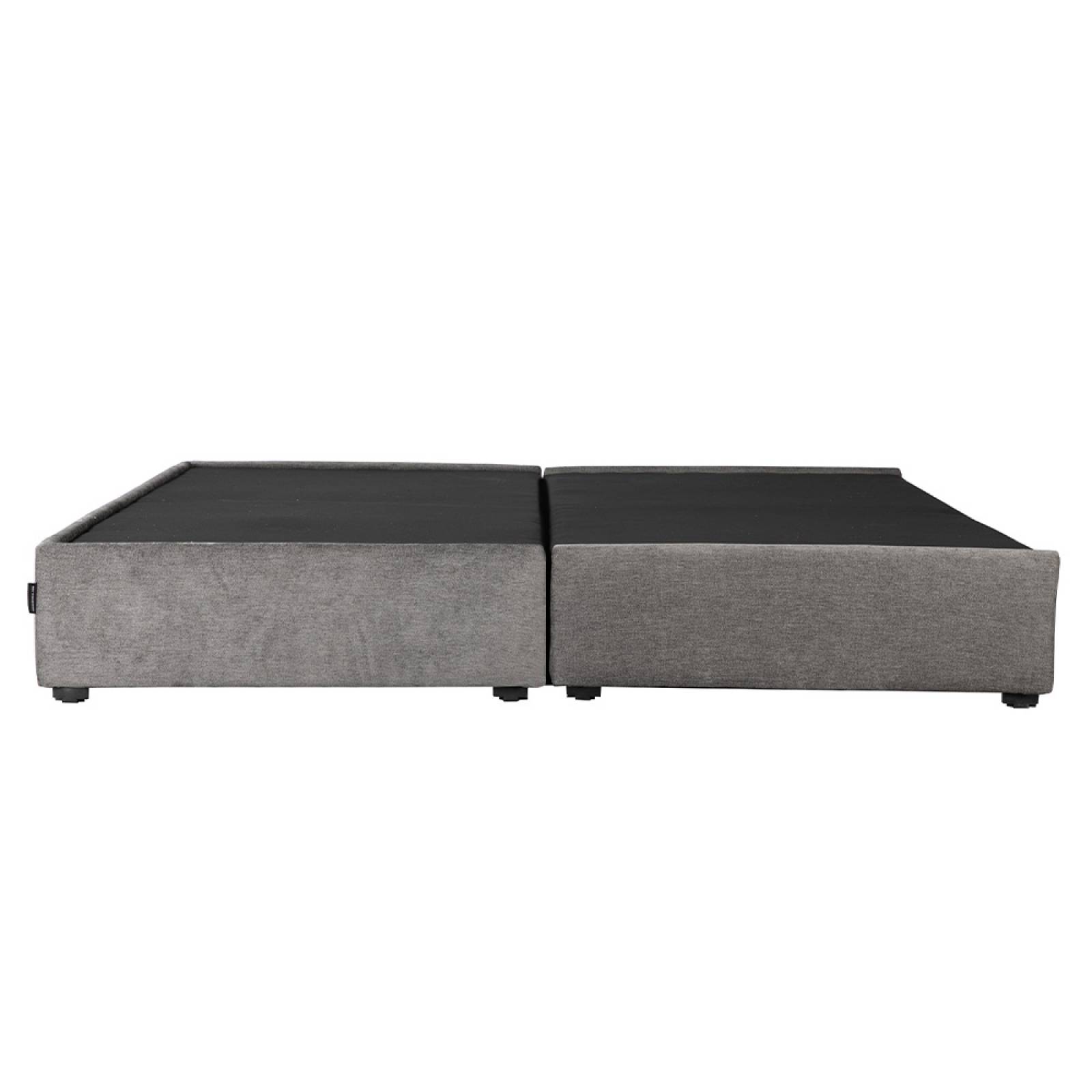 Base Cama King Size Dicasa Nizzo Gris Oscuro