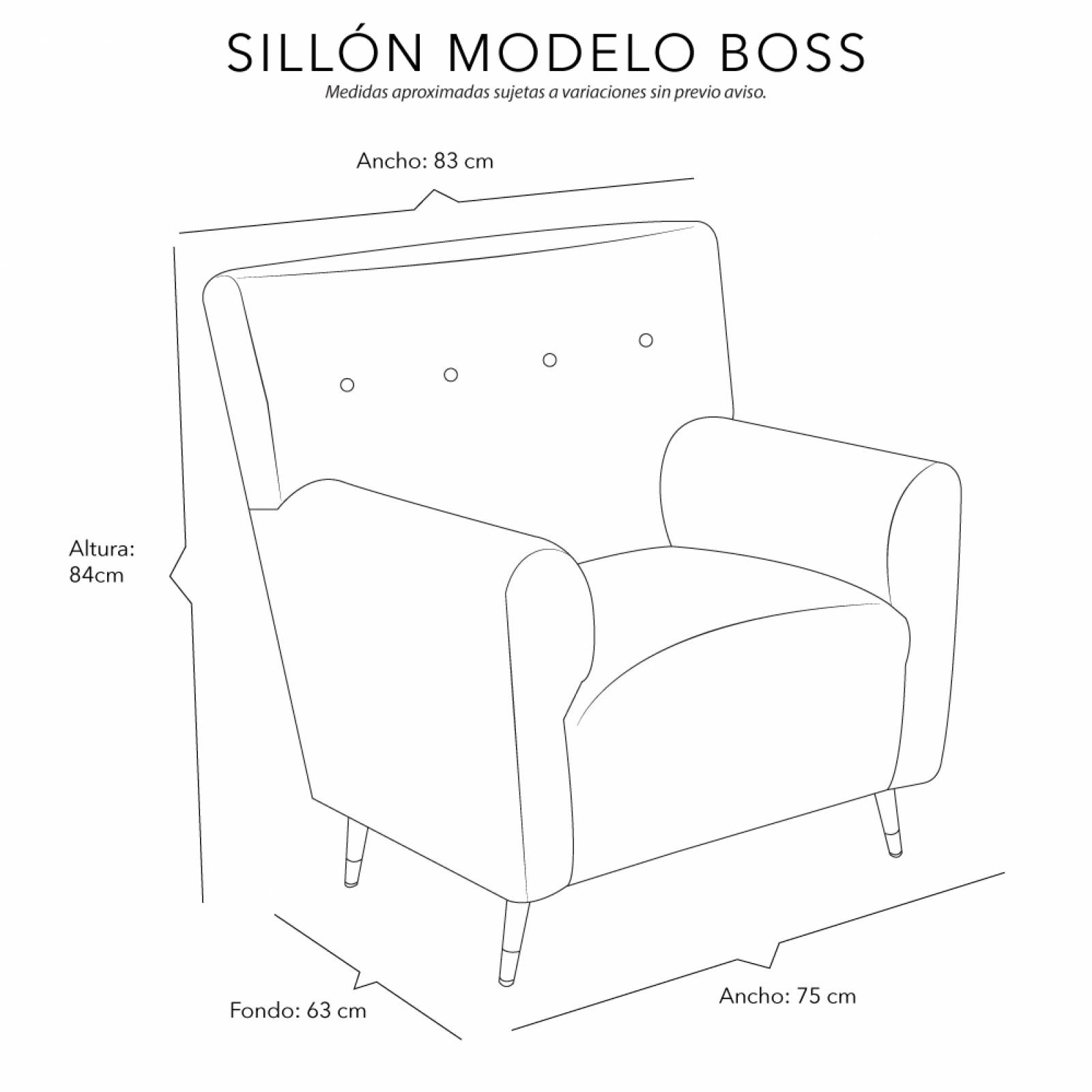 Sillon Dicasa Boss Palo de Rosa