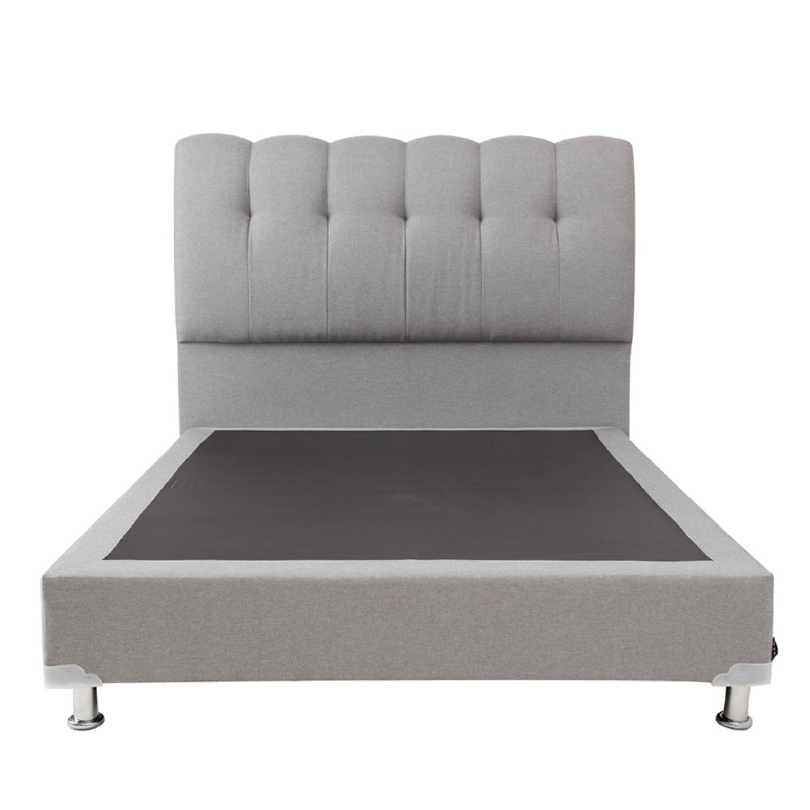 Cabecera Queen Size Dicasa Nube con Box Quantum y Edredon Palermo