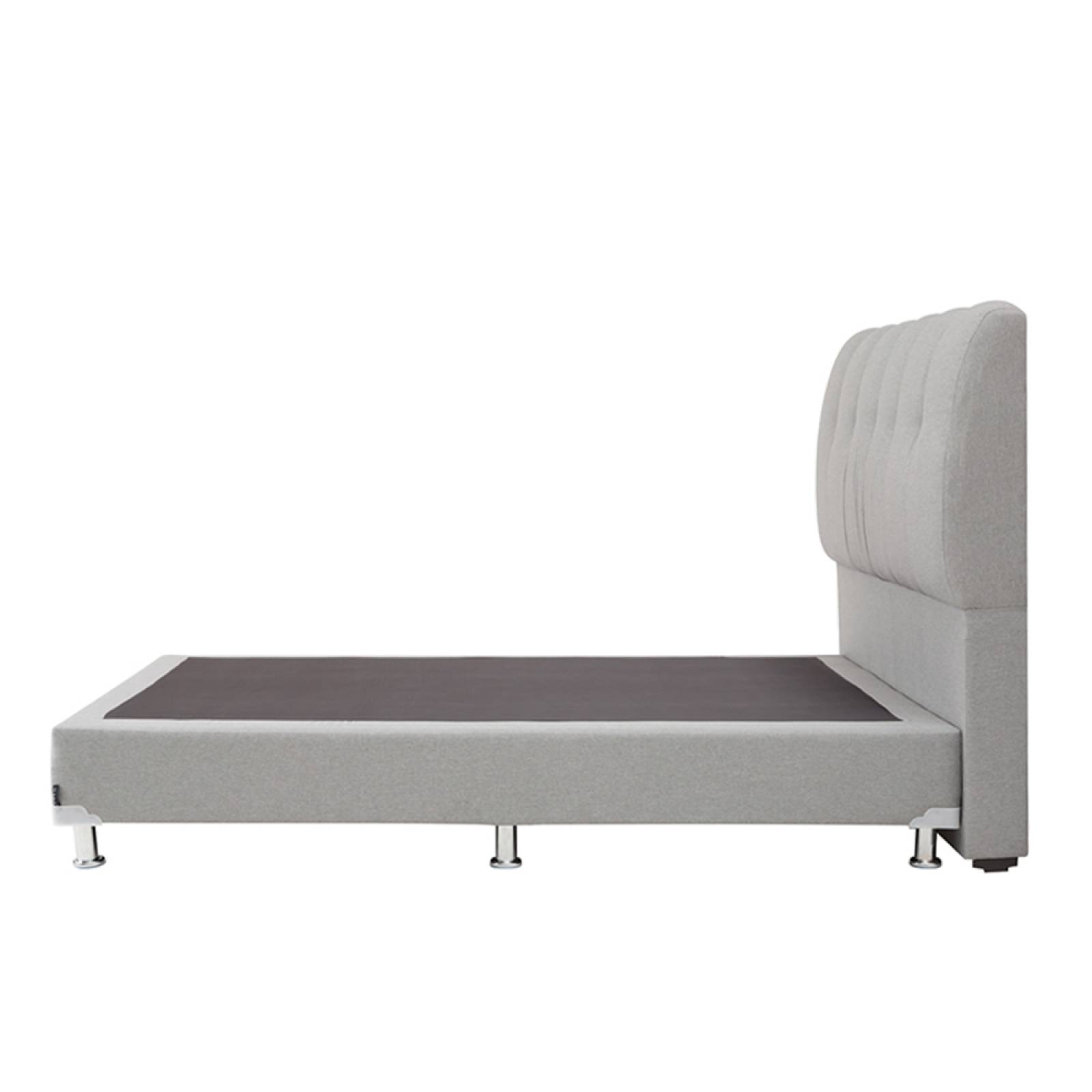 Cabecera Queen Size Dicasa Nube con Box Quantum y Edredon Palermo