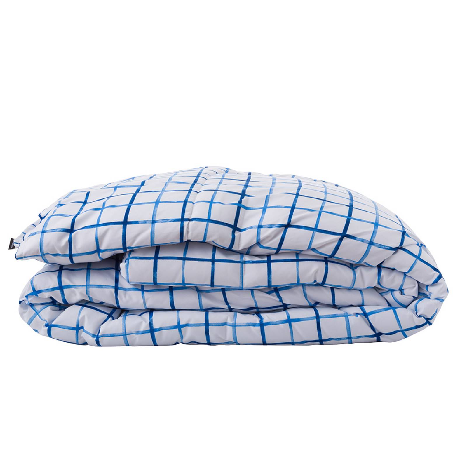 Cabecera Individual Dicasa Sitka con Box Azul y Edredon Palermo