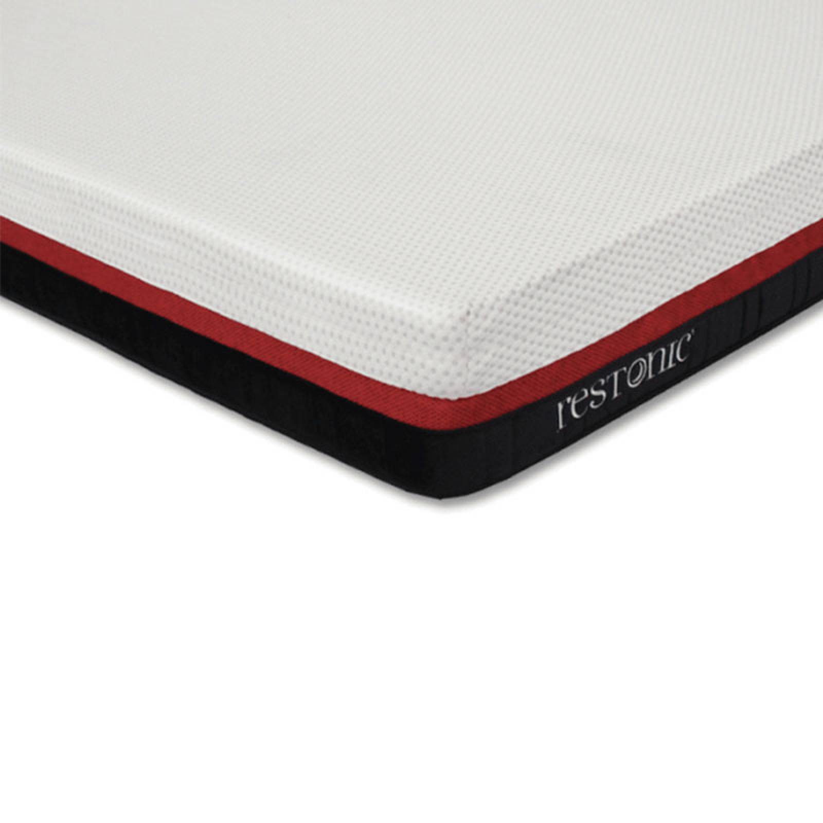 Colchón Matrimonial Restonic Roll con Cabecera Dicasa Catania y Box Rivoli Gris