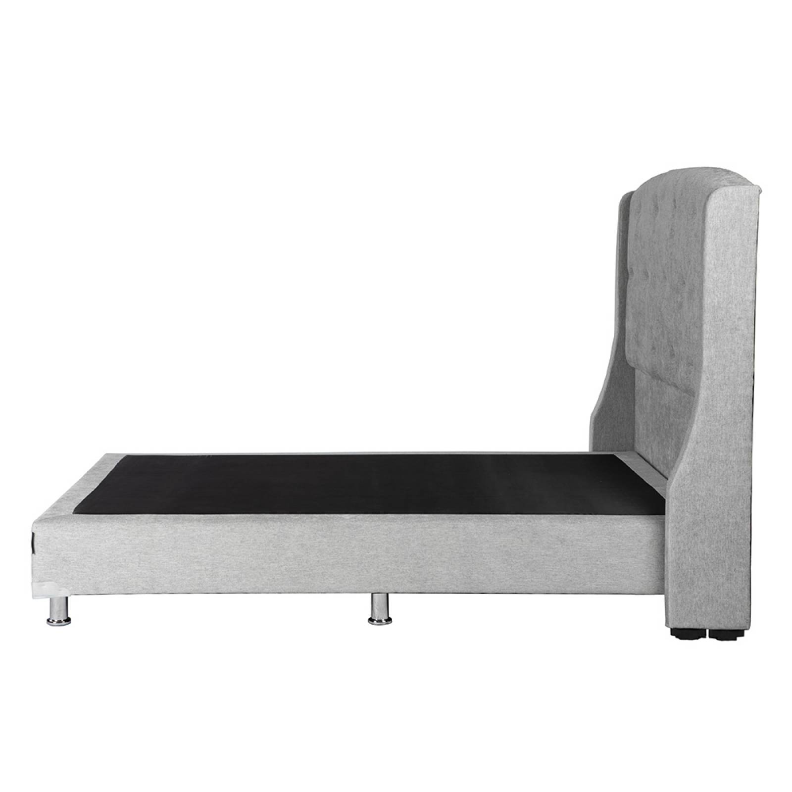 Cabecera Queen Size Dicasa Zefyr con Box Niza Plata