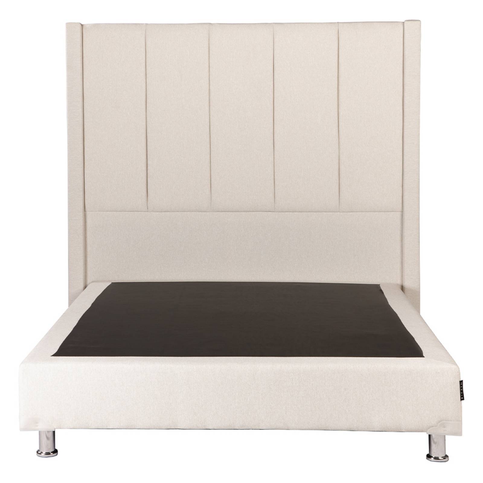 Colchón Matrimonal Spring Air LeMans con Cabecera Nizza y Box Columbia Beige