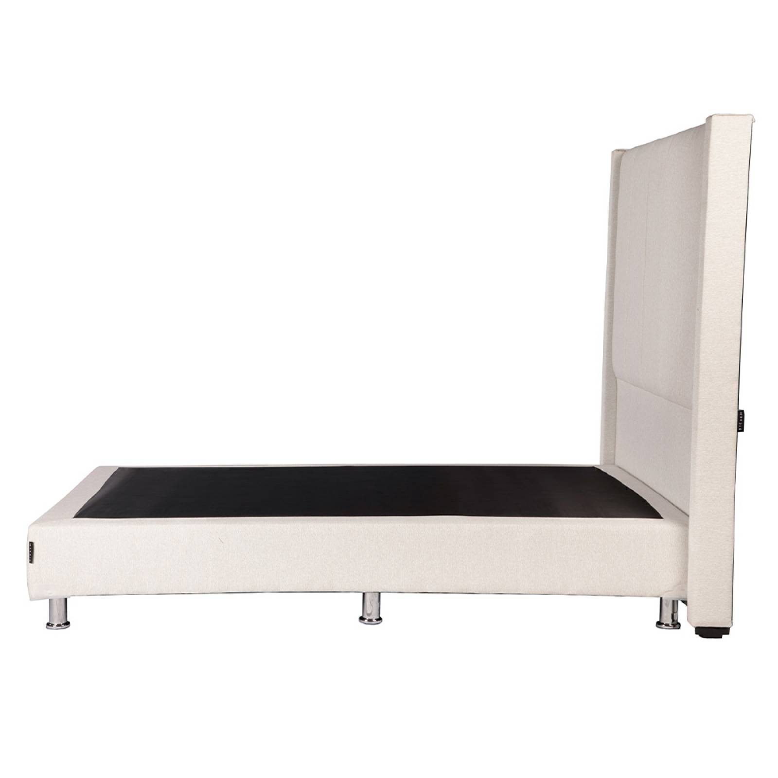Colchón Matrimonal Spring Air LeMans con Cabecera Nizza y Box Columbia Beige