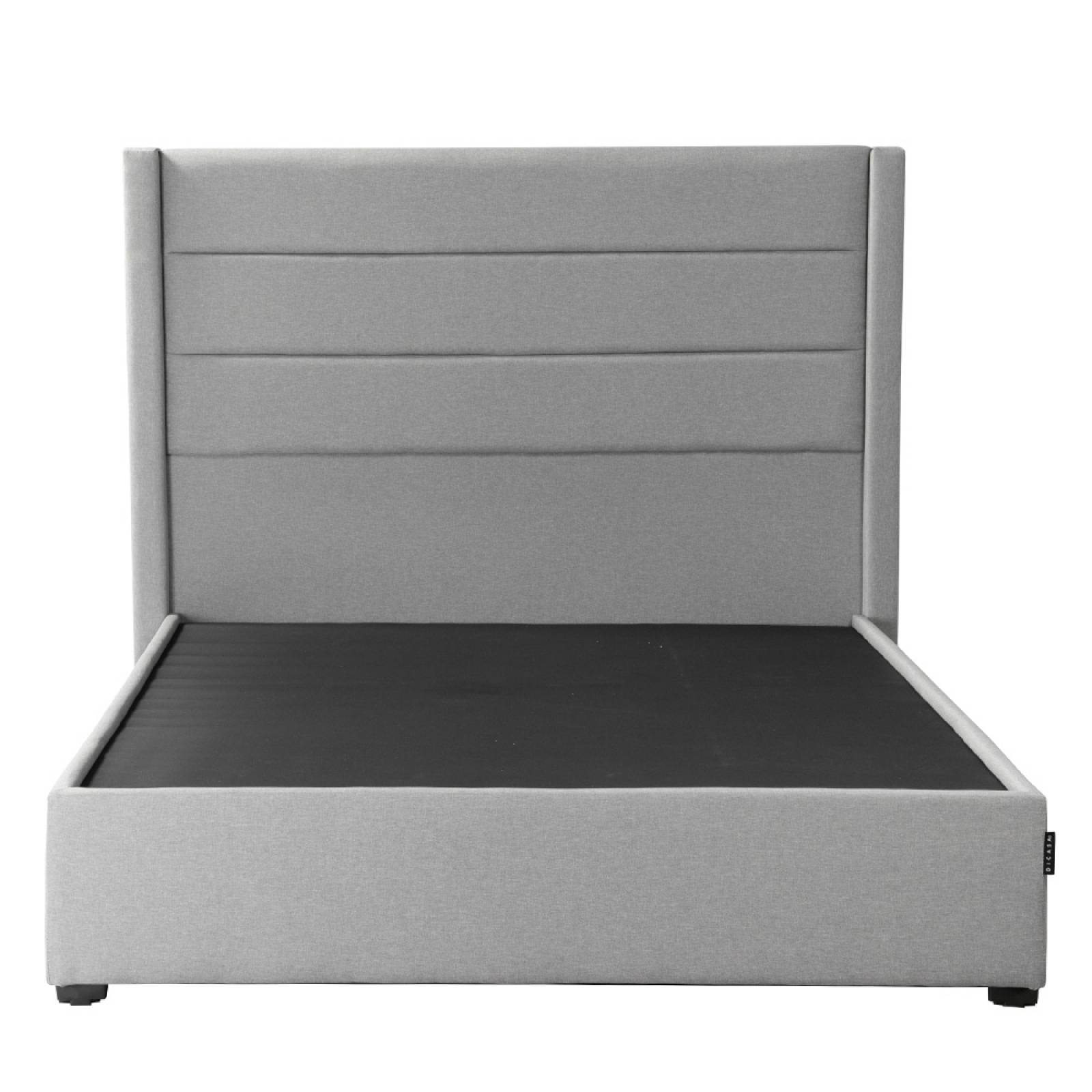 Cabecera Queen Size Dicasa Lugo con Base Cama Quantum Gris