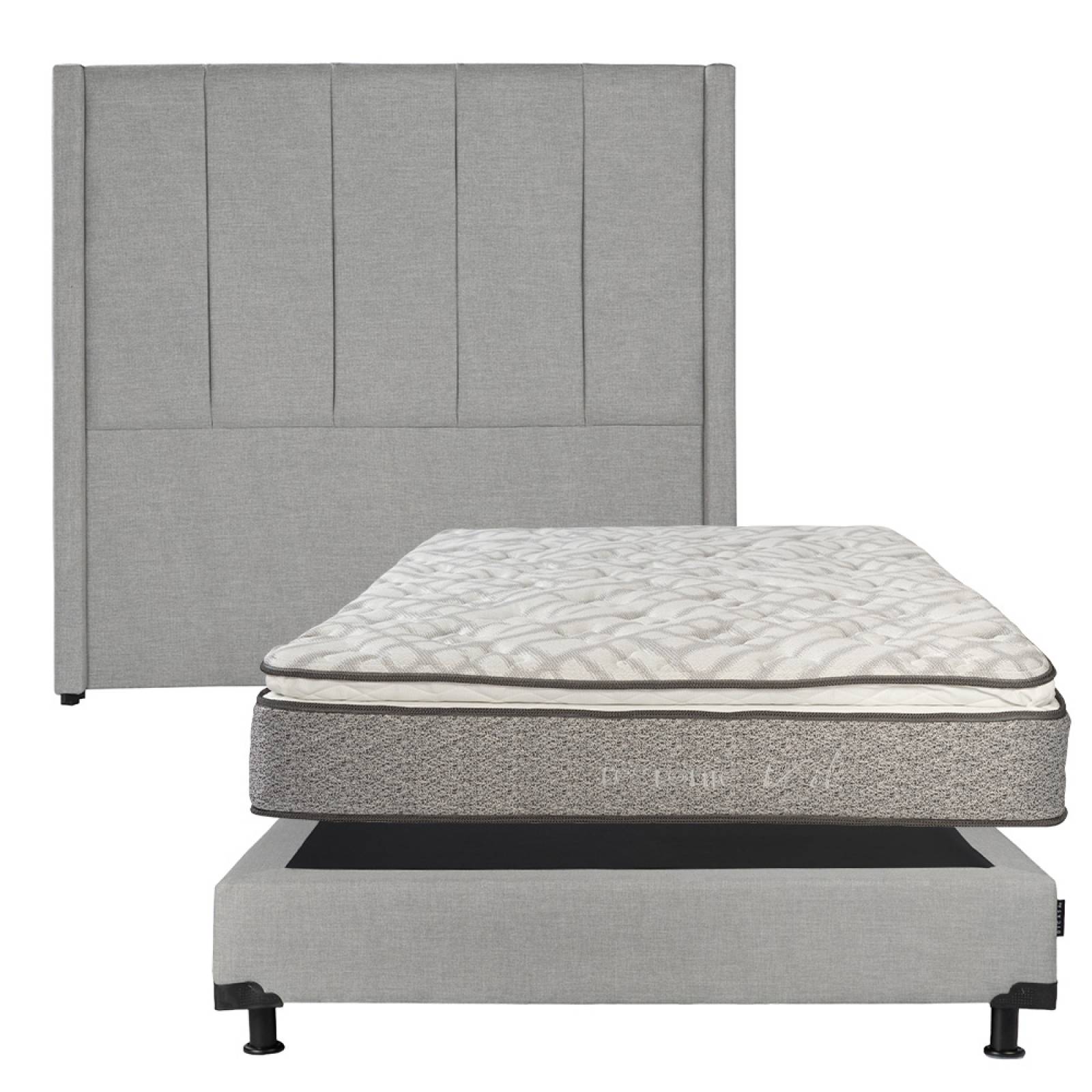 Base Cama Matrimonial Niza Gris