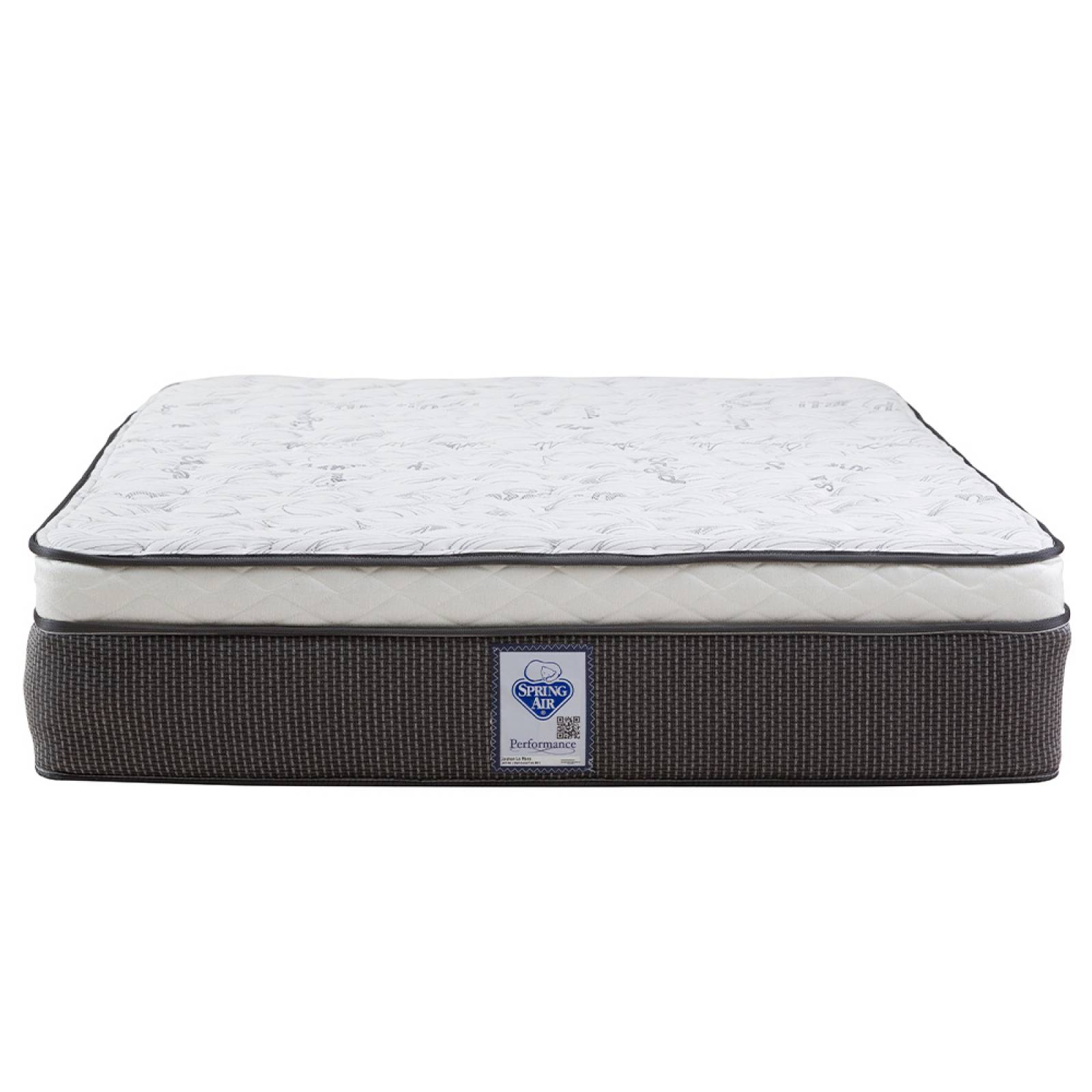 Colchón Matrimonial Spring Air LeMans con Cabecera Dicasa Titan y Box Verde Imperio