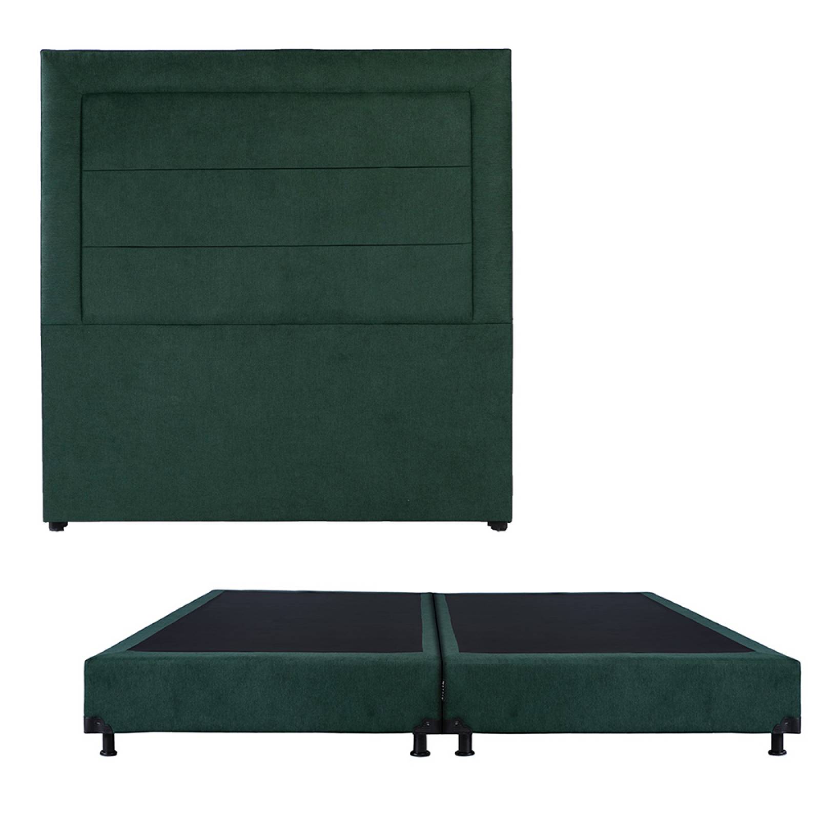 Cabecera King Size Dicasa Blend con Box Imperio Verde
