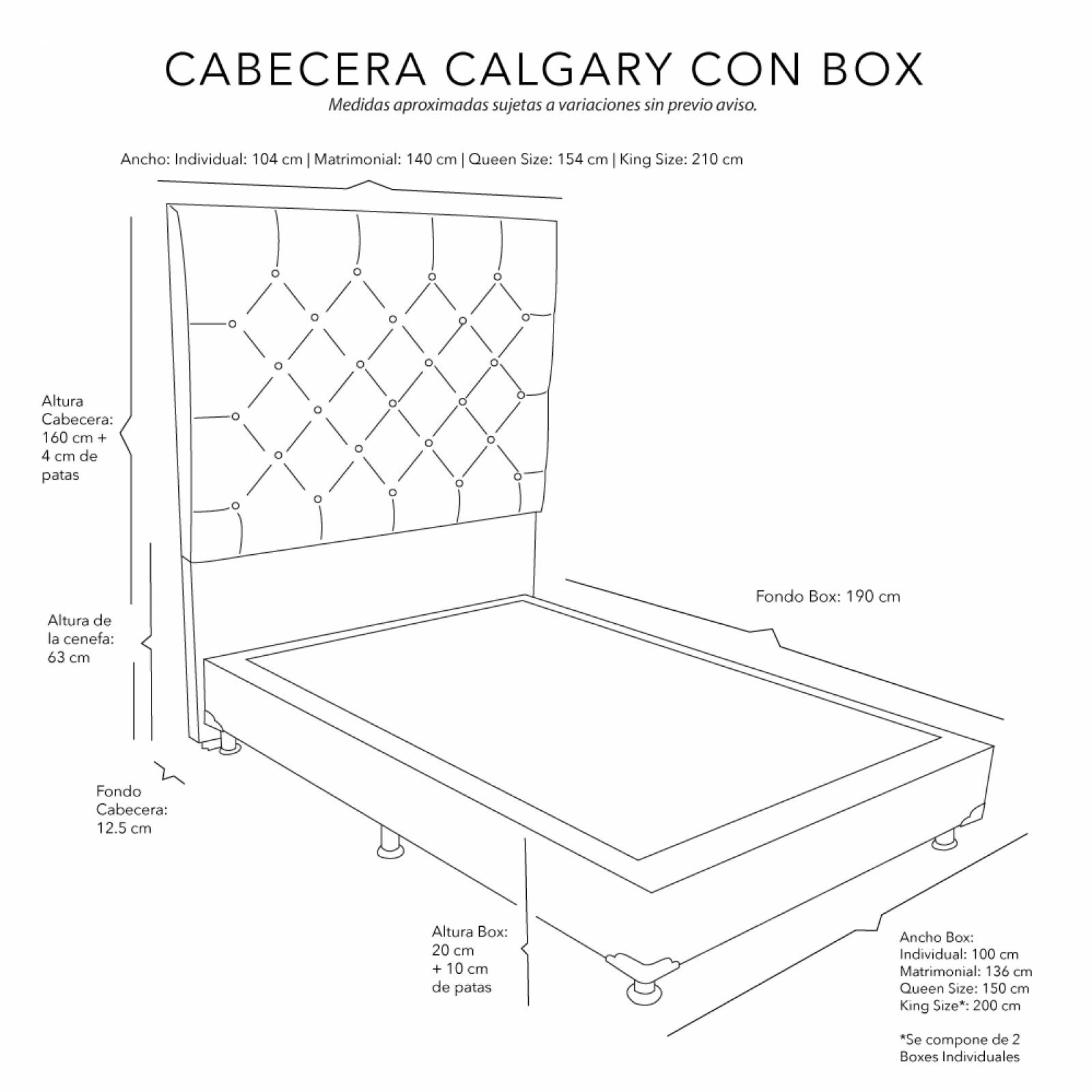 Colchón Matrimonial Spring Air Morgan con Cabecera Dicasa Calgary y Box Bugati Negro