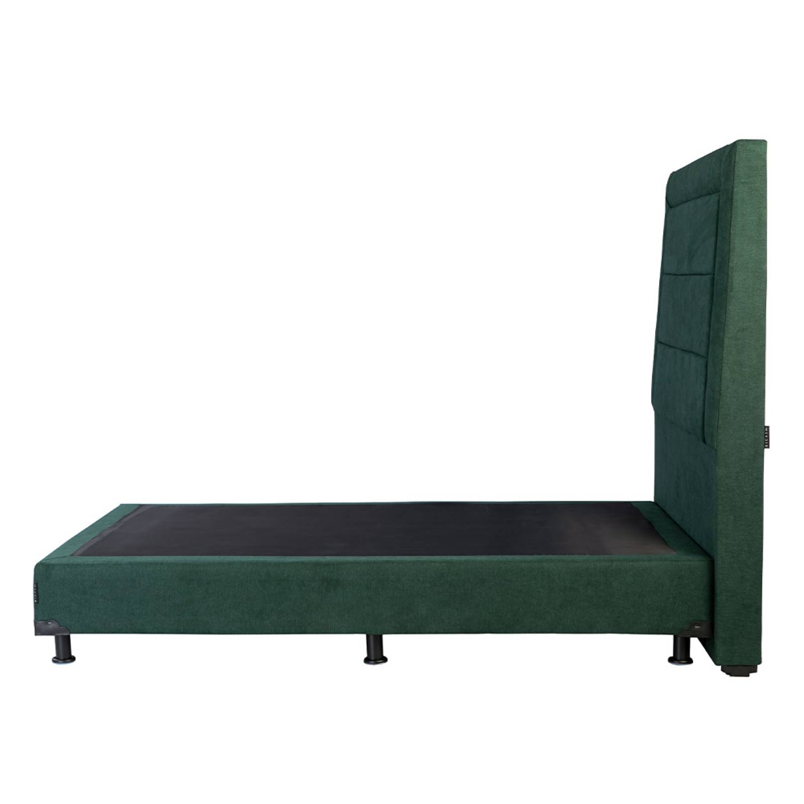 Colchón Queen Size Dicasa Cupra con Cabecera Blende y Box Verde Imperio