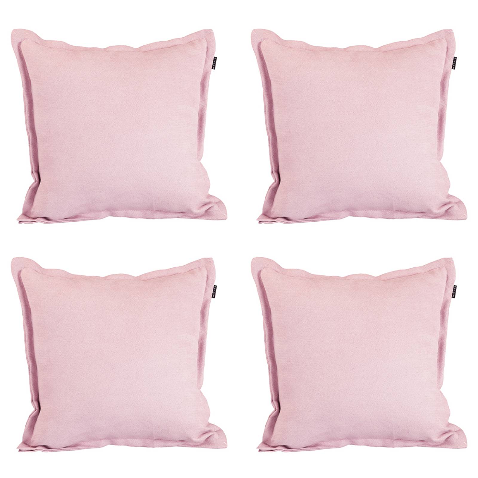 Set de 4 cojines Decorativos Dicasa Kappa Alessa Rosa