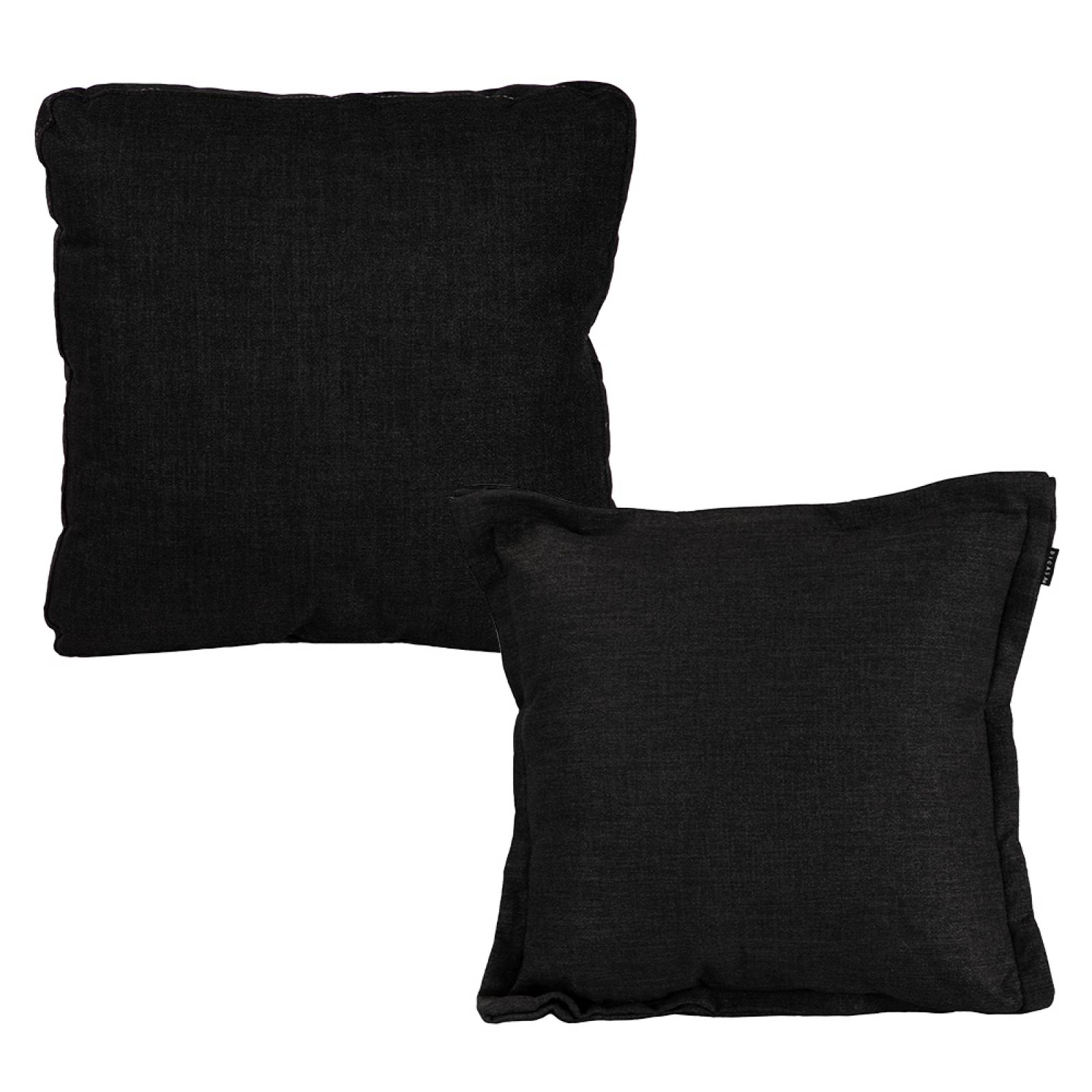 Set de 2 cojines Decorativos Dicasa Kappa y Zita Belucci Negro