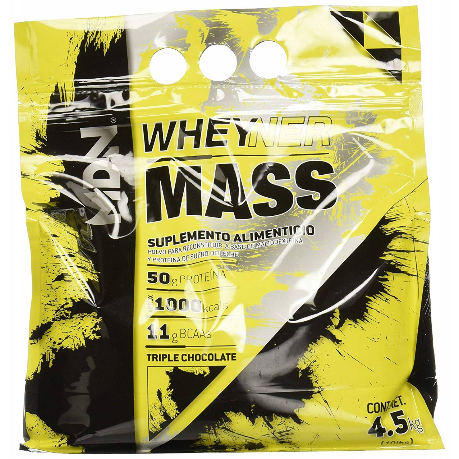 Proteina Mdn Wheyner Mass Ganador 10 Sabor Chocolate
