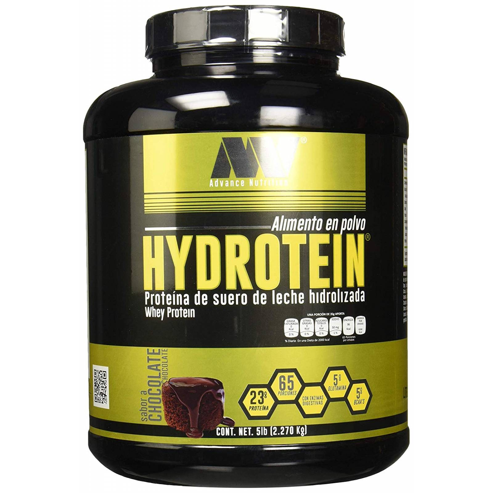 Proteina Advance Nutrition Hydrotein 5 Libras Sabor Chocolate