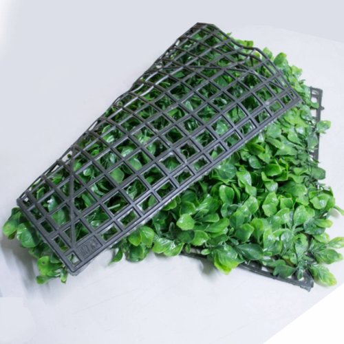 Follaje artificial 40x60 cm muro verde 4 piezas= 1m2 modelo esmeralda