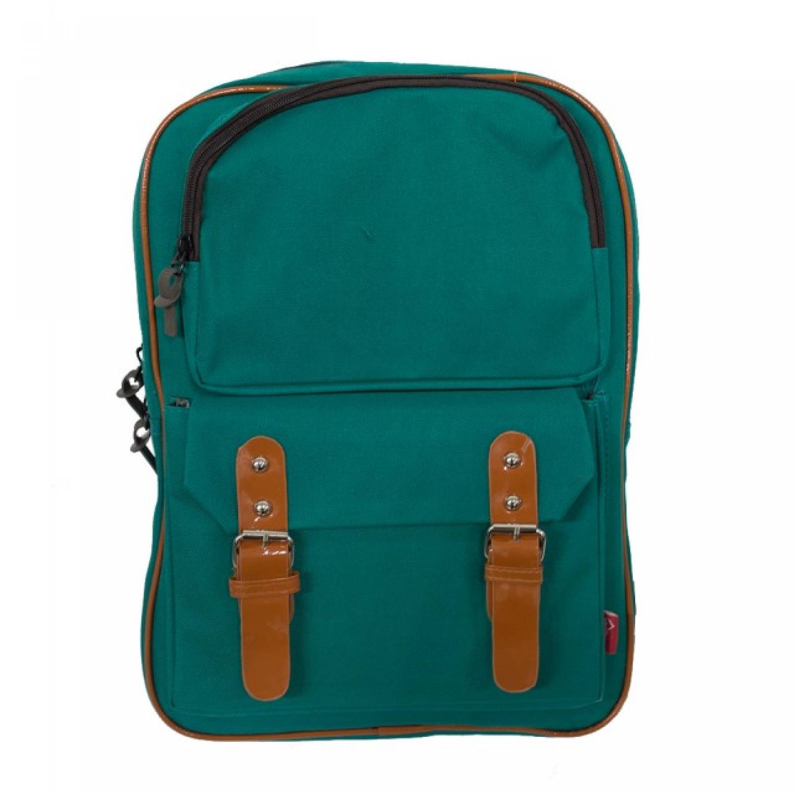 Mochila Escolar Retro  Unisex Verde