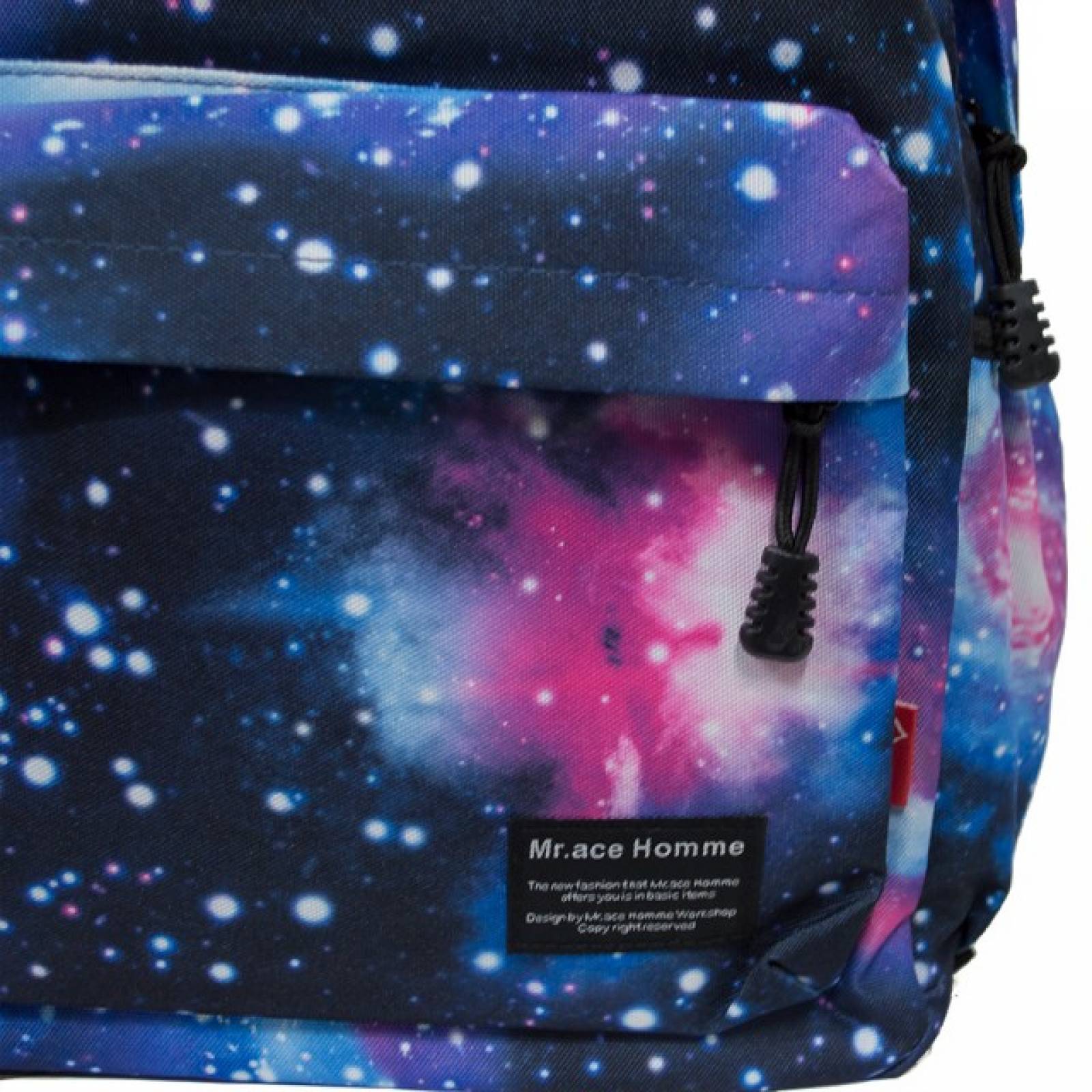 Mochila escolar estampado galaxia