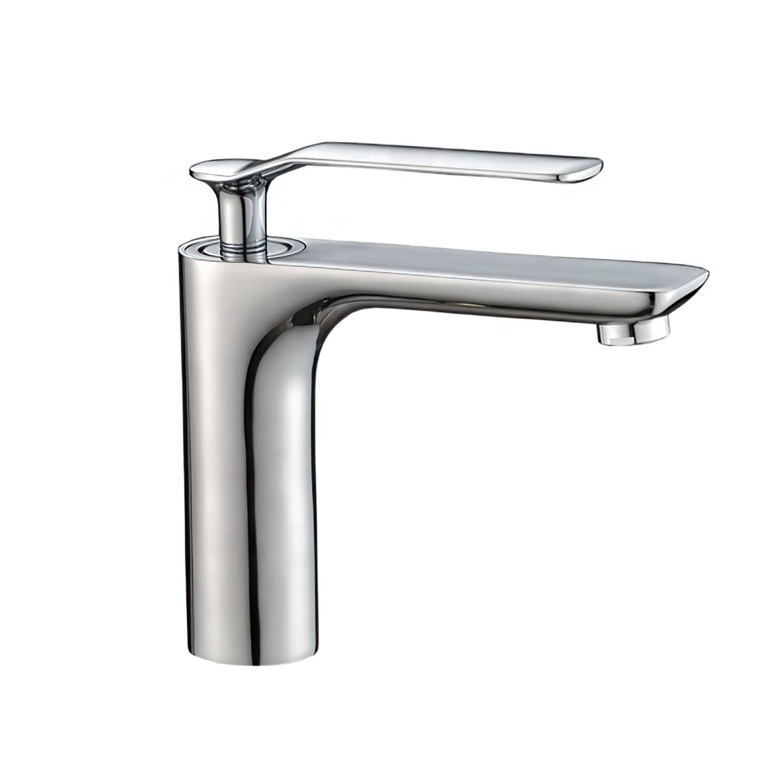 Grifo lavabo acero inoxidable monomando agua fria y caliente con