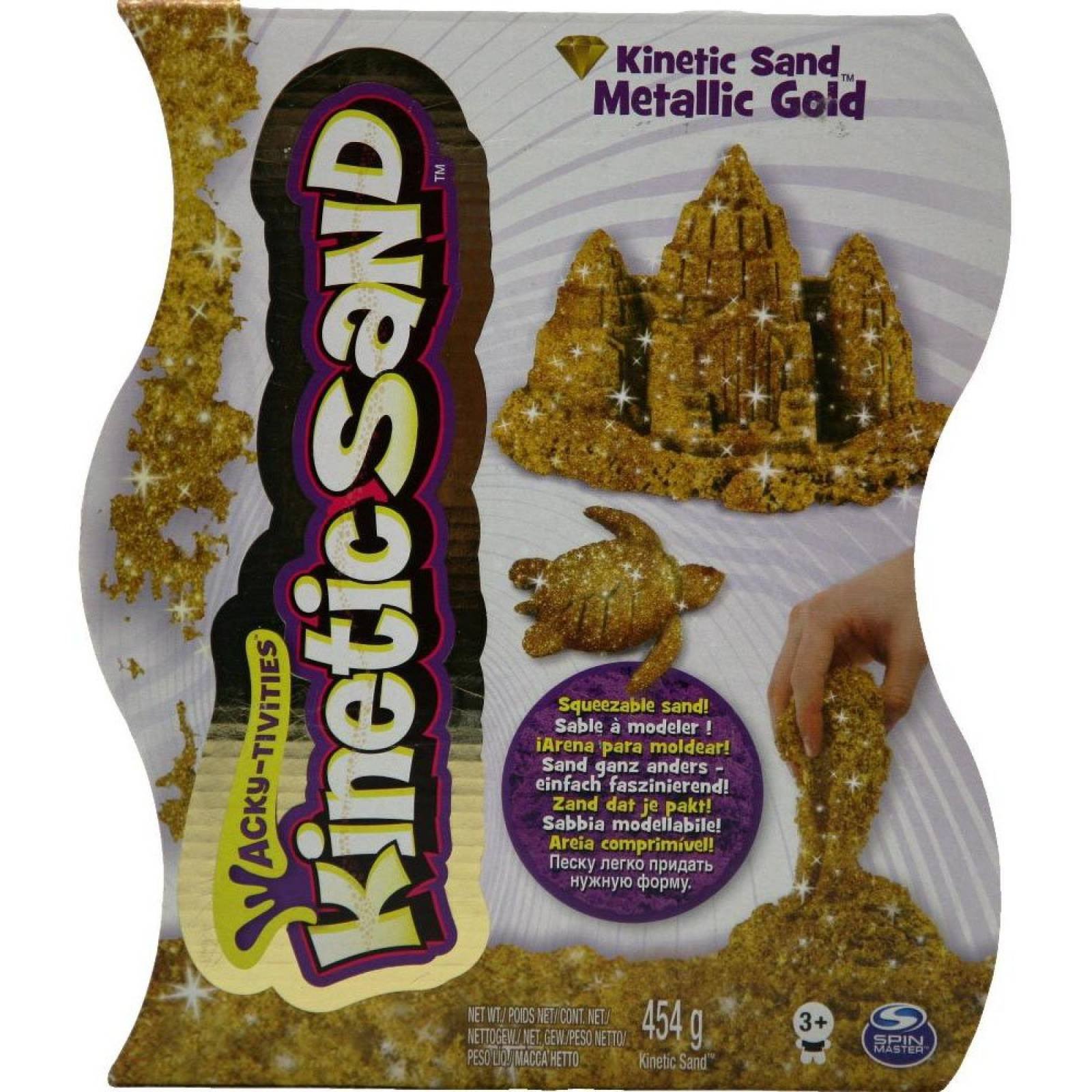 Kinetic Sand Metallic Silver Squeezable Sand