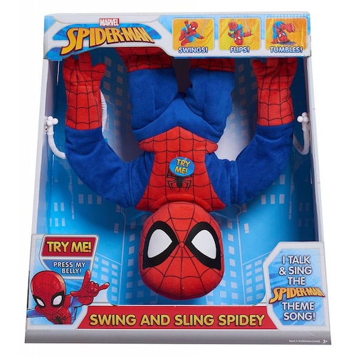 Marvel Peluche Electrónico Spiderman con Sonidos Y Movimiento